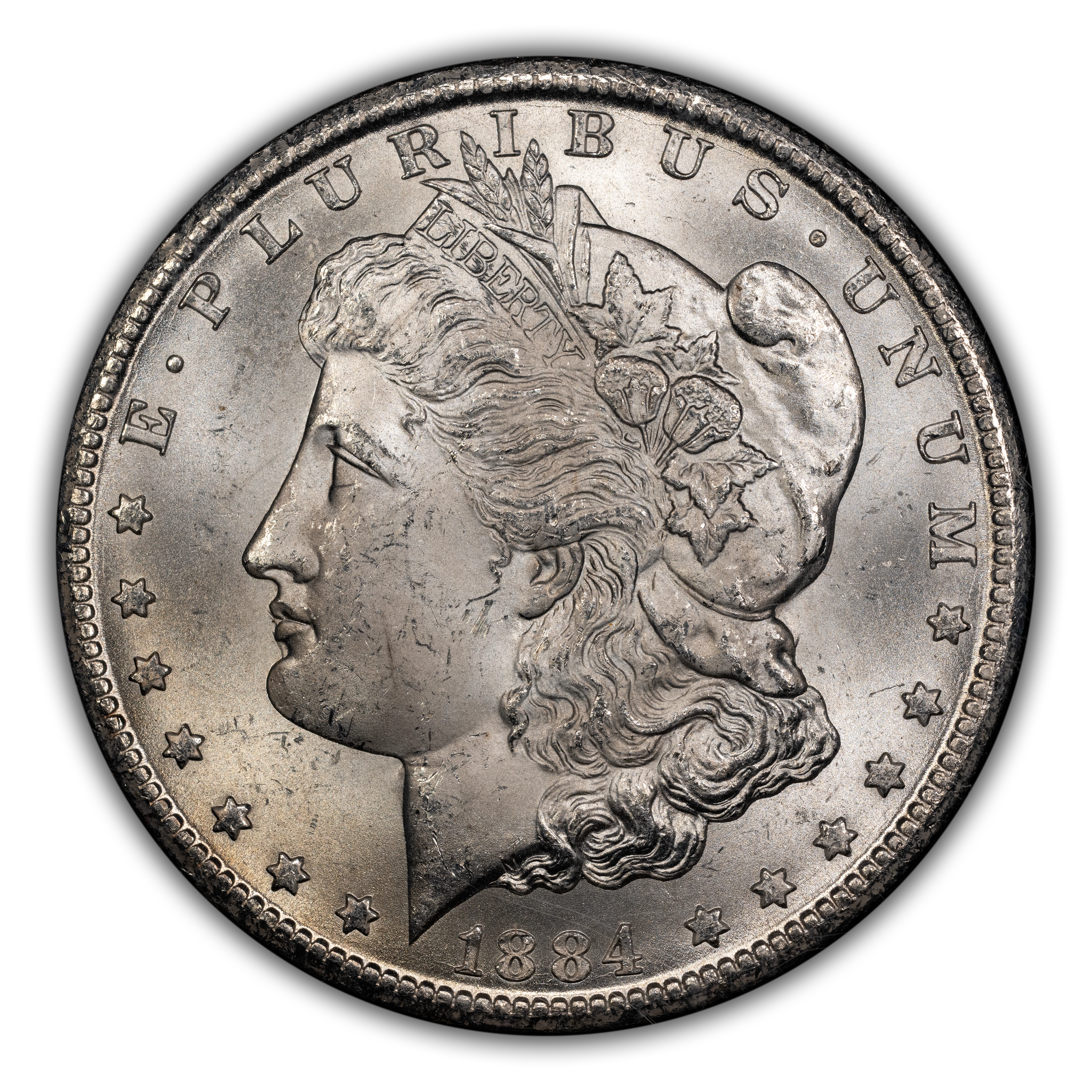 1884-CC $1  GSA Hoard, Die Gouge Cheek, VAM-7 MS thumbnail 13