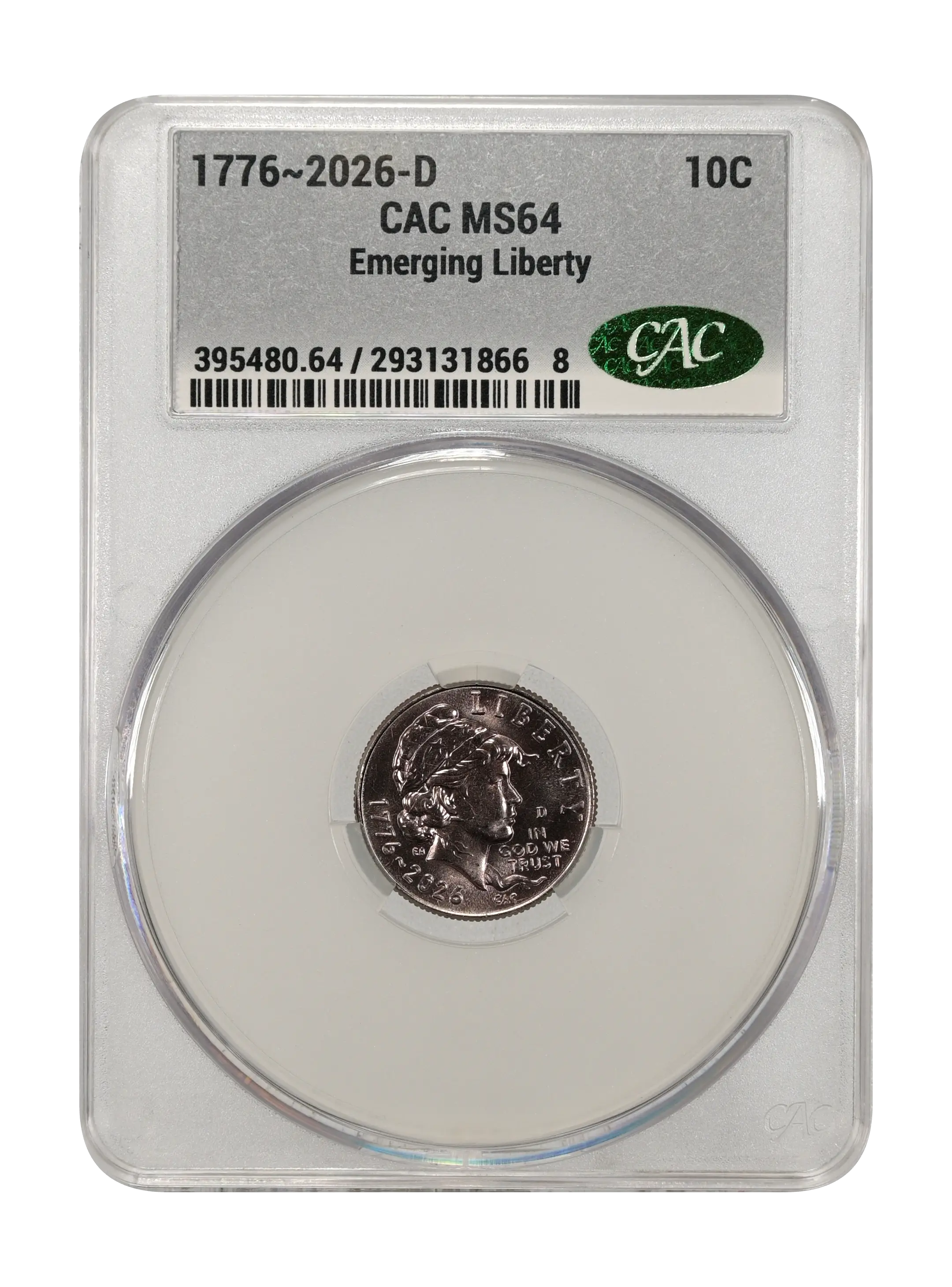 1776~2026-D 10c Emerging Liberty MS thumbnail 16