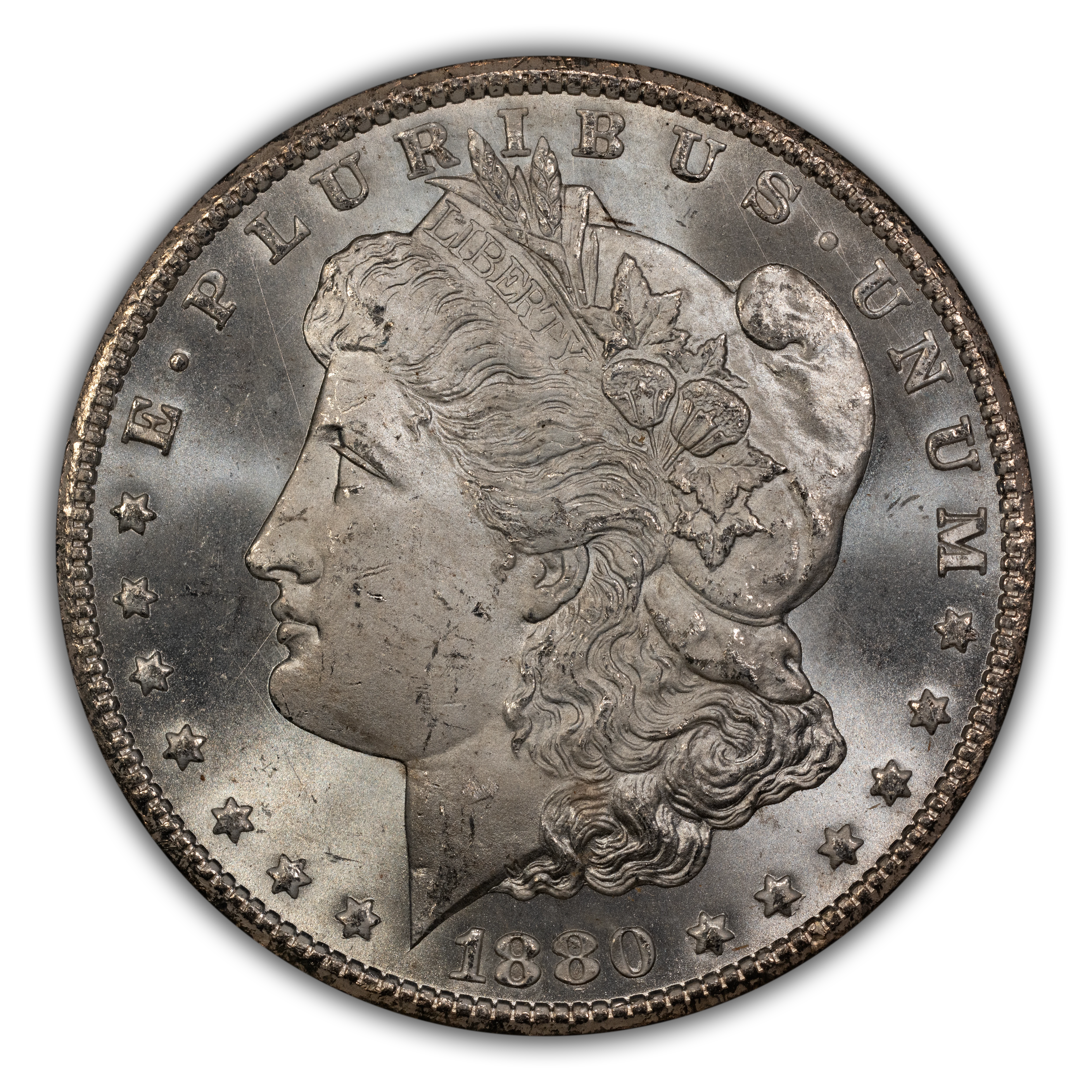 1880-CC $1 GSA Hoard, 8/Low 7 MS