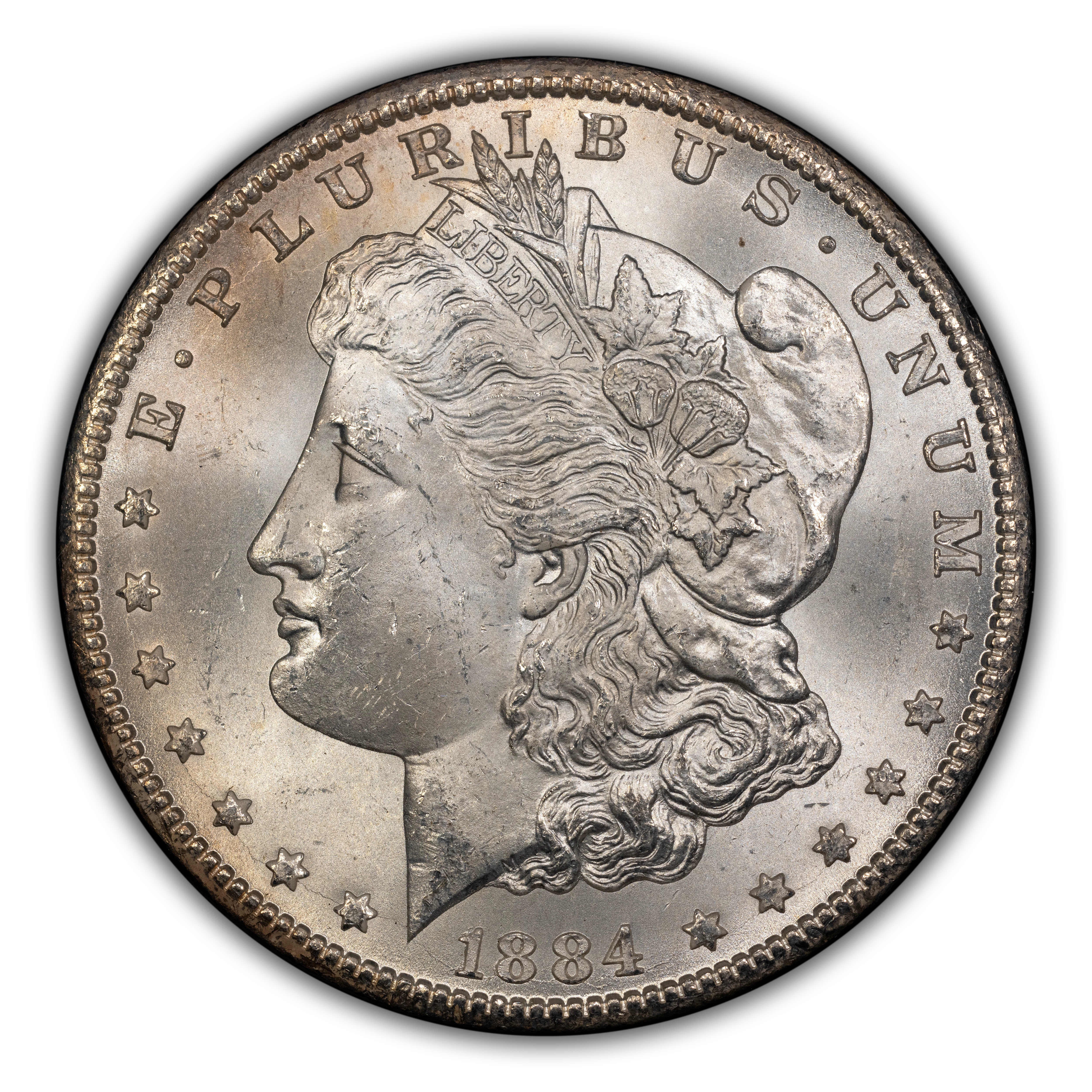 1884-CC $1  GSA Hoard, Die Gouge Cheek, VAM-7 MS thumbnail 9