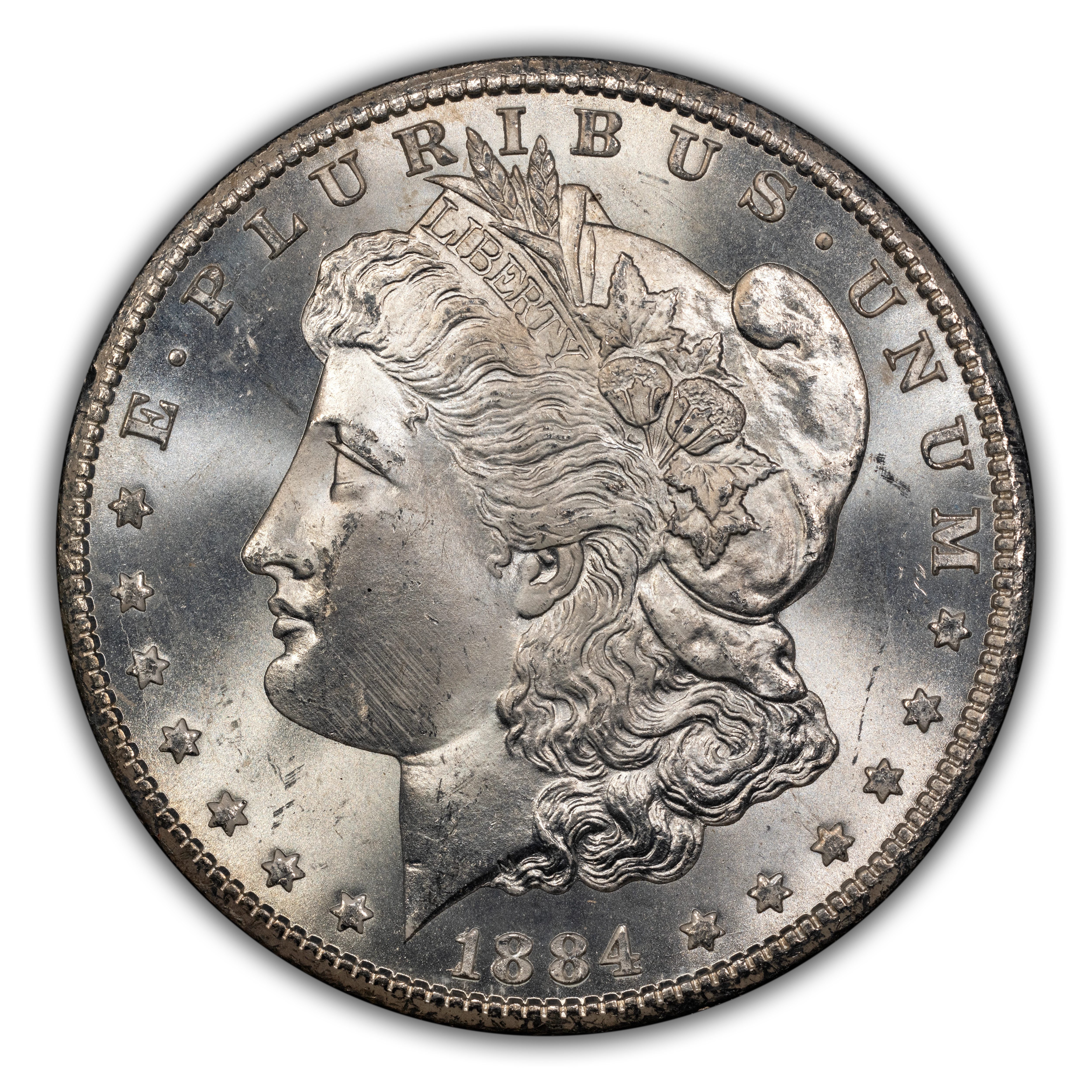 1884-CC $1  GSA Hoard, Die Gouge Cheek, VAM-7 MS thumbnail 14
