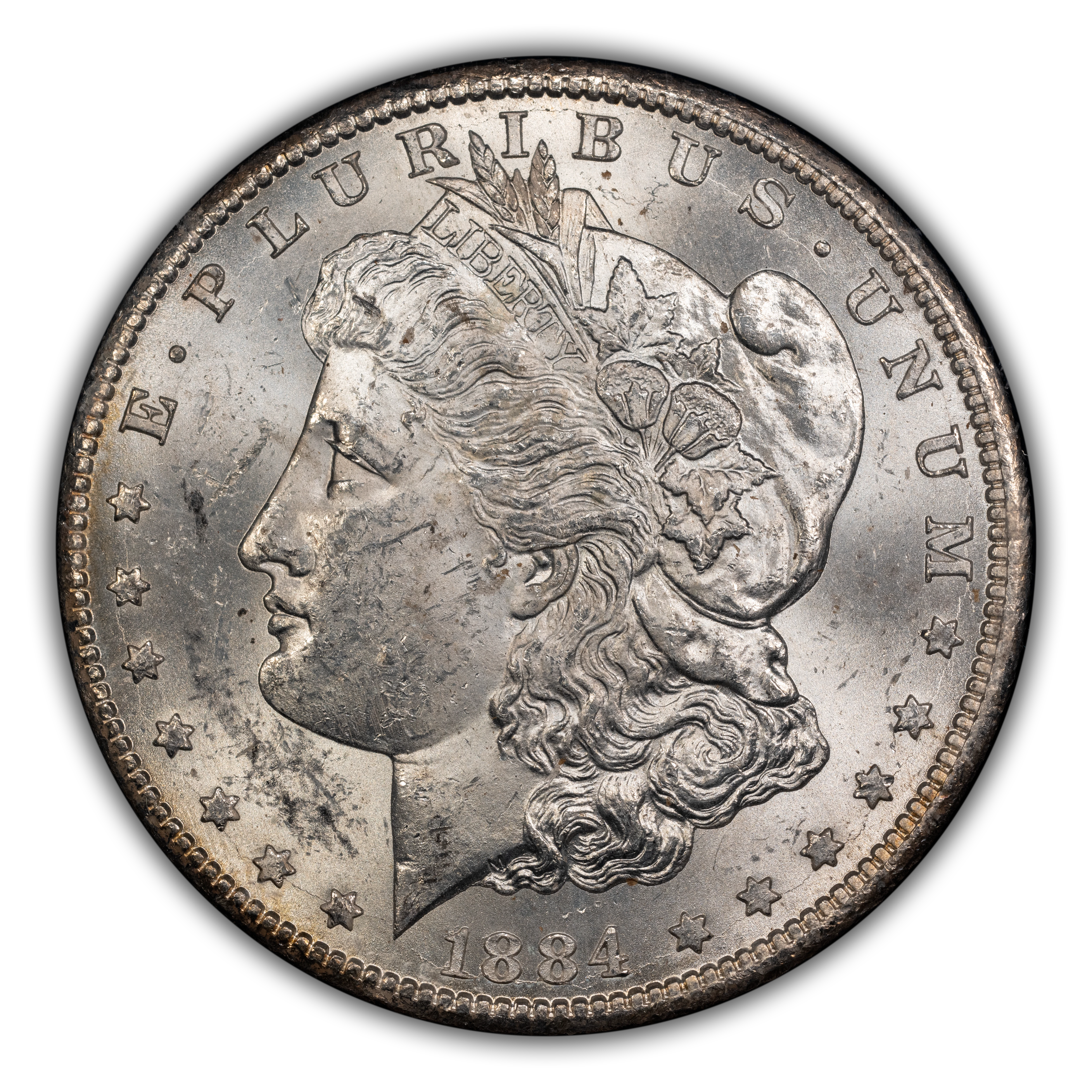 1884-CC $1  GSA Hoard, Die Gouge Cheek, VAM-7 MS thumbnail 16
