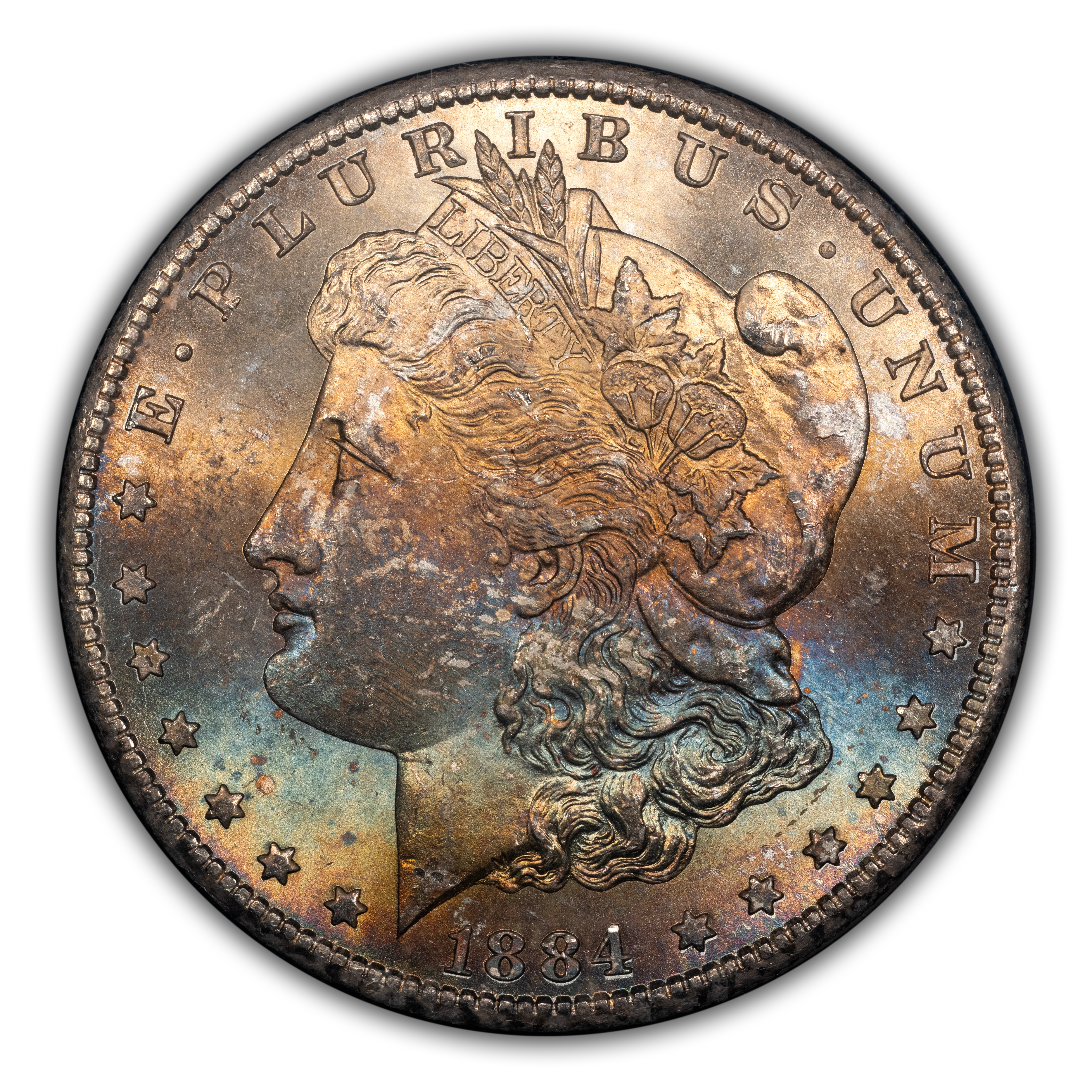 1884-CC $1  GSA Hoard, Die Gouge Cheek, VAM-7 MS thumbnail 18