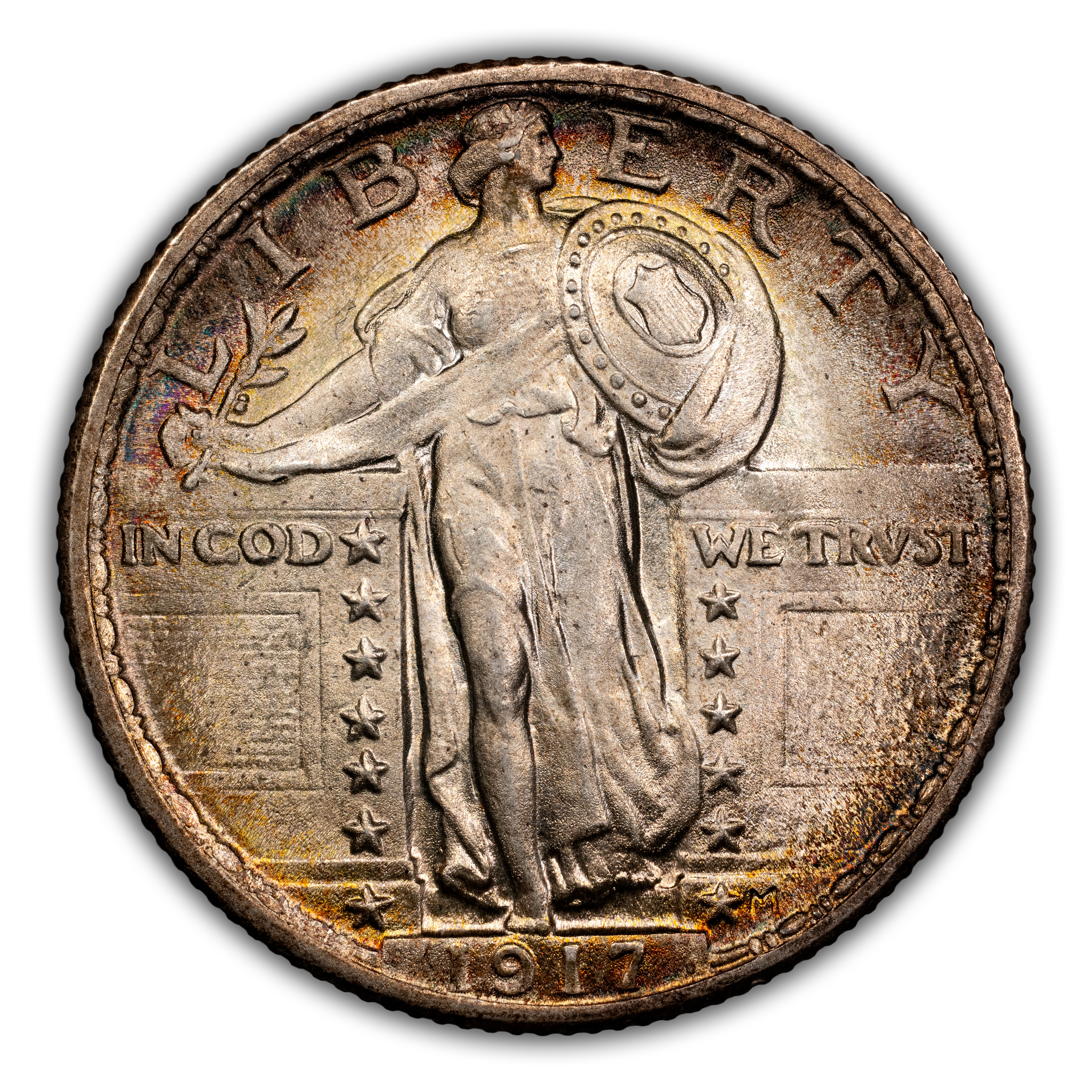 1917 25c Type 2 MS FH