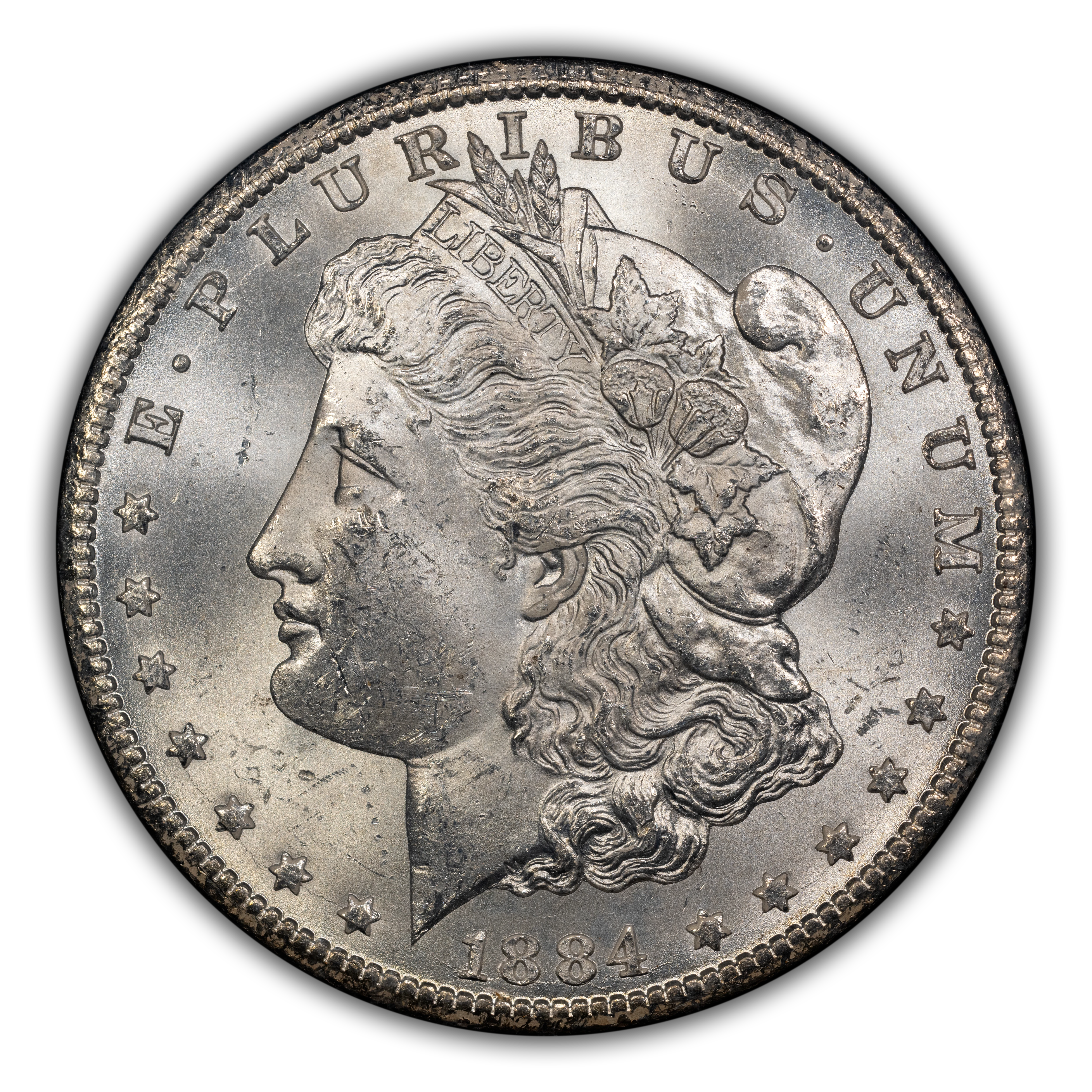 1884-CC $1  GSA Hoard, Die Gouge Cheek, VAM-7 MS thumbnail 20