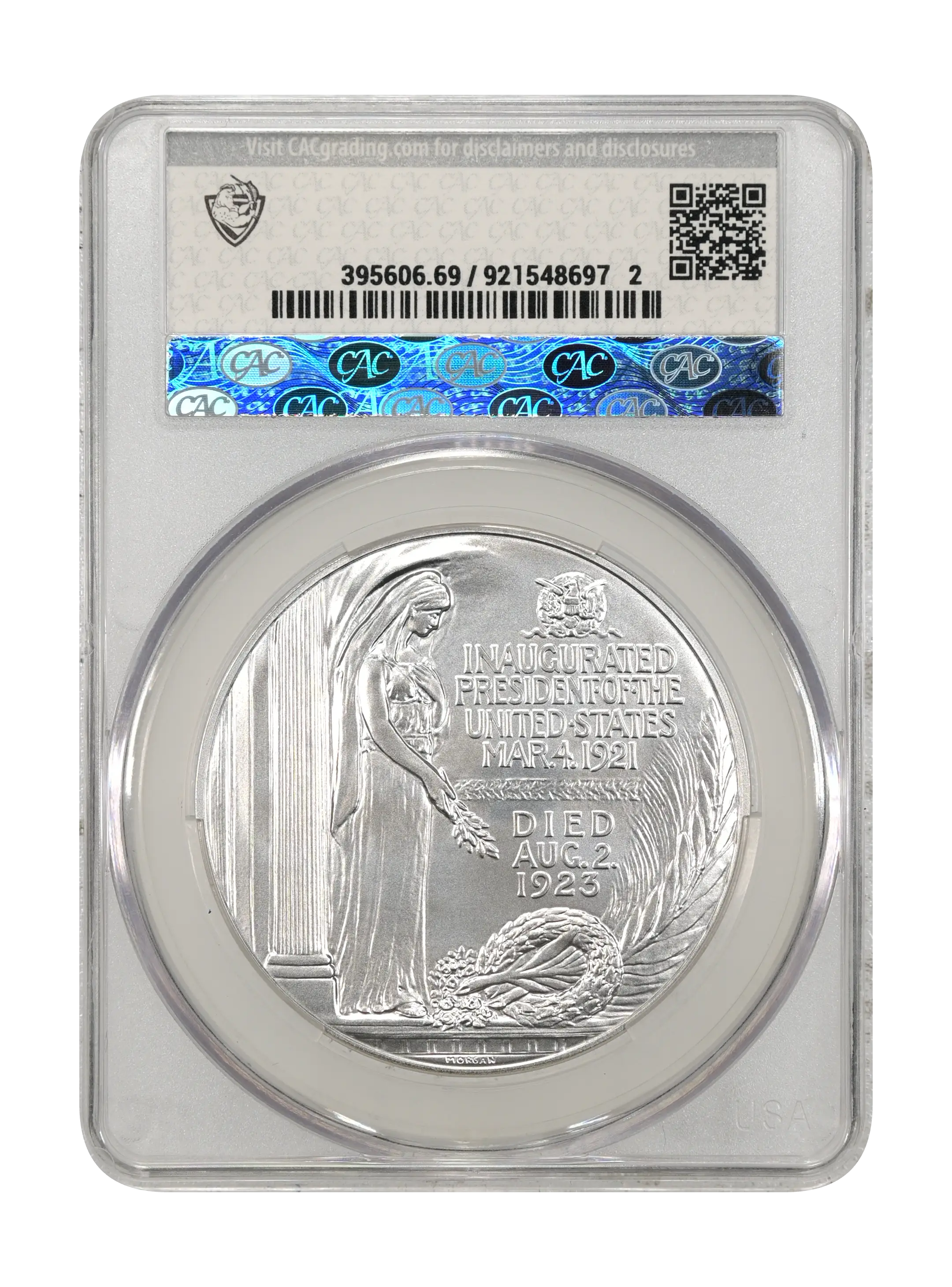 (2026) Medal Warren G. Harding, Silver, Matte Finish MS thumbnail 9