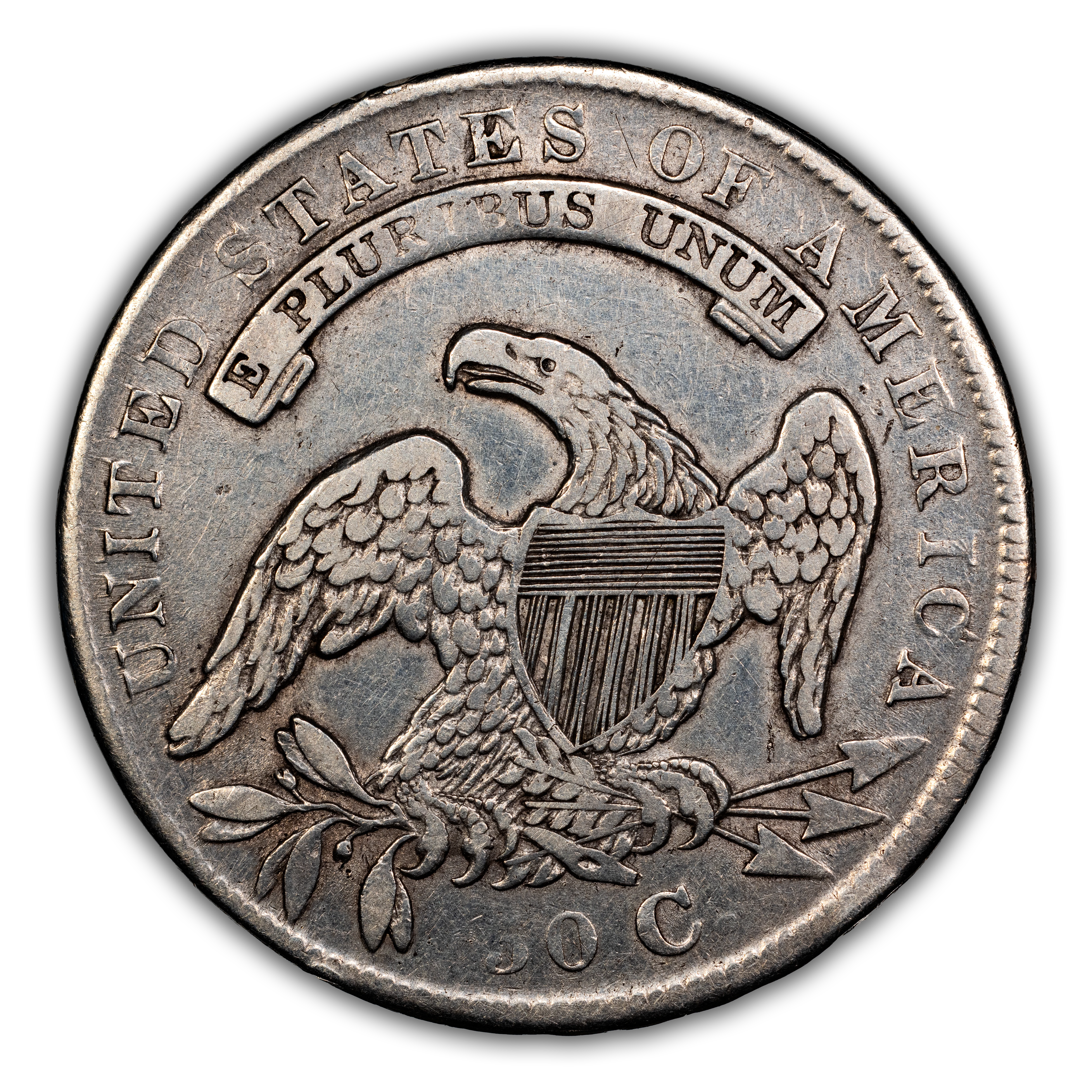1834 50c Large Date, Small Letters, O-108 MS thumbnail 7