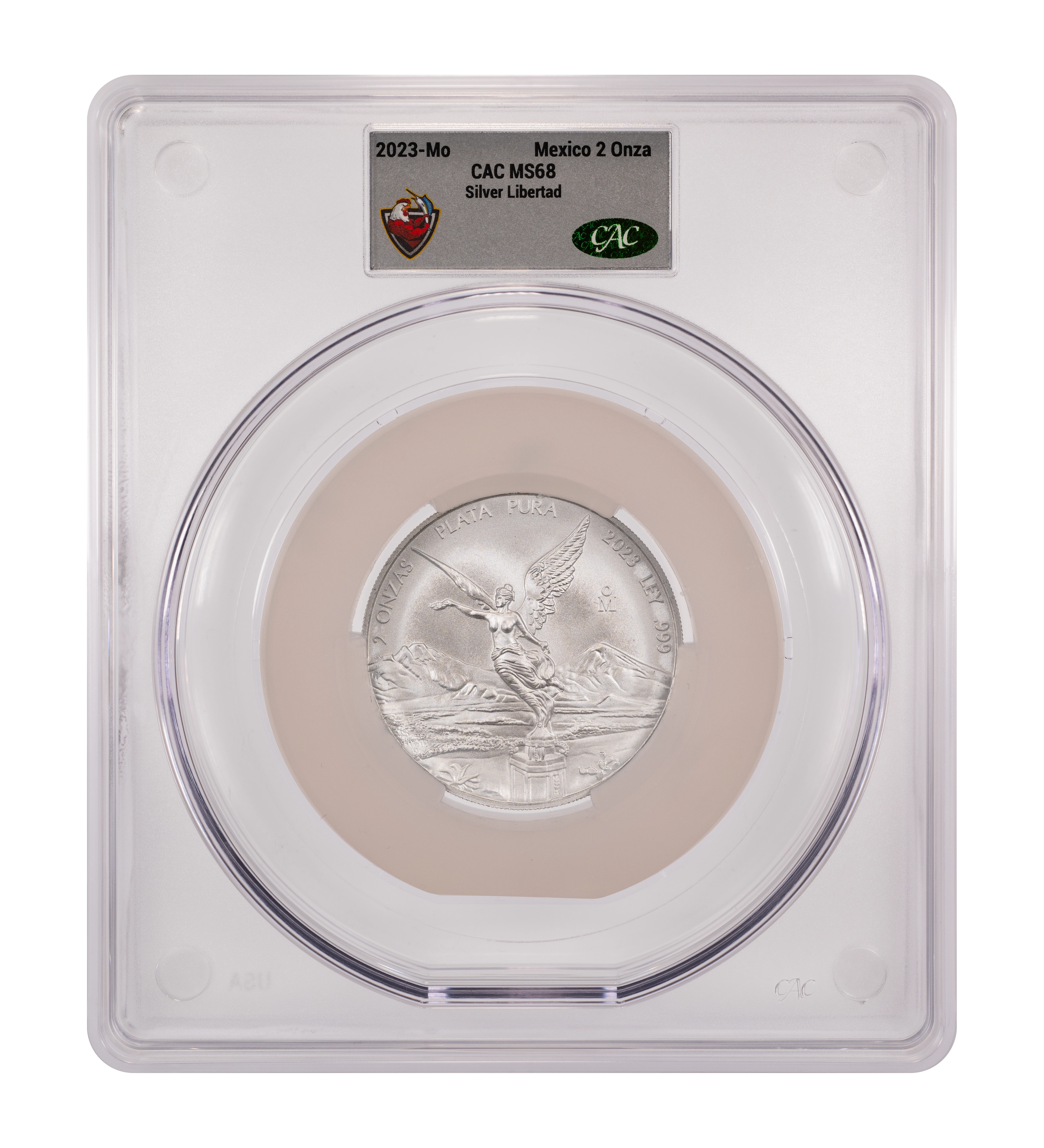 2023-Mo 2 Onza Libertad, Silver MS (KM-614) OGP thumbnail 23