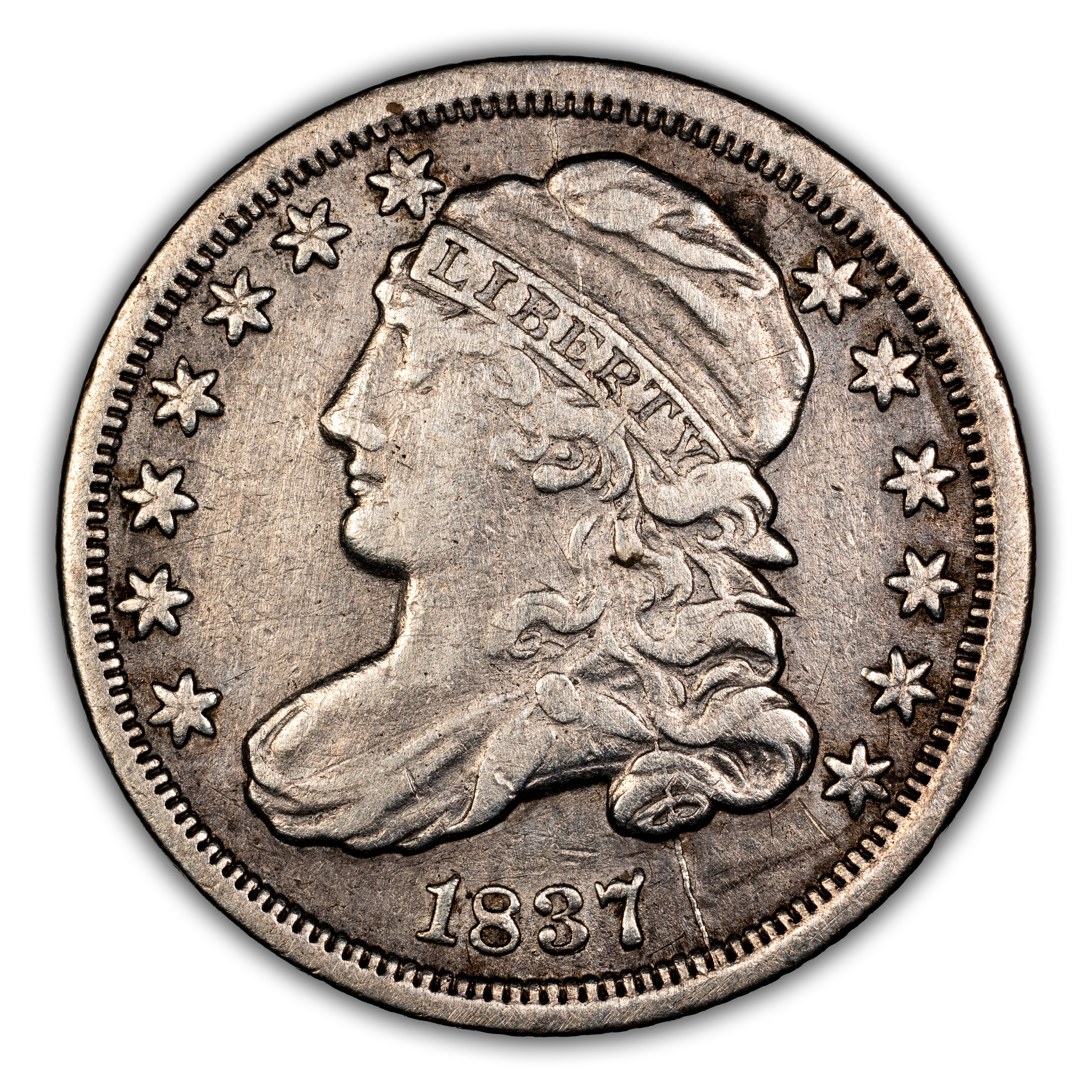 1837 10c Capped Bust MS
