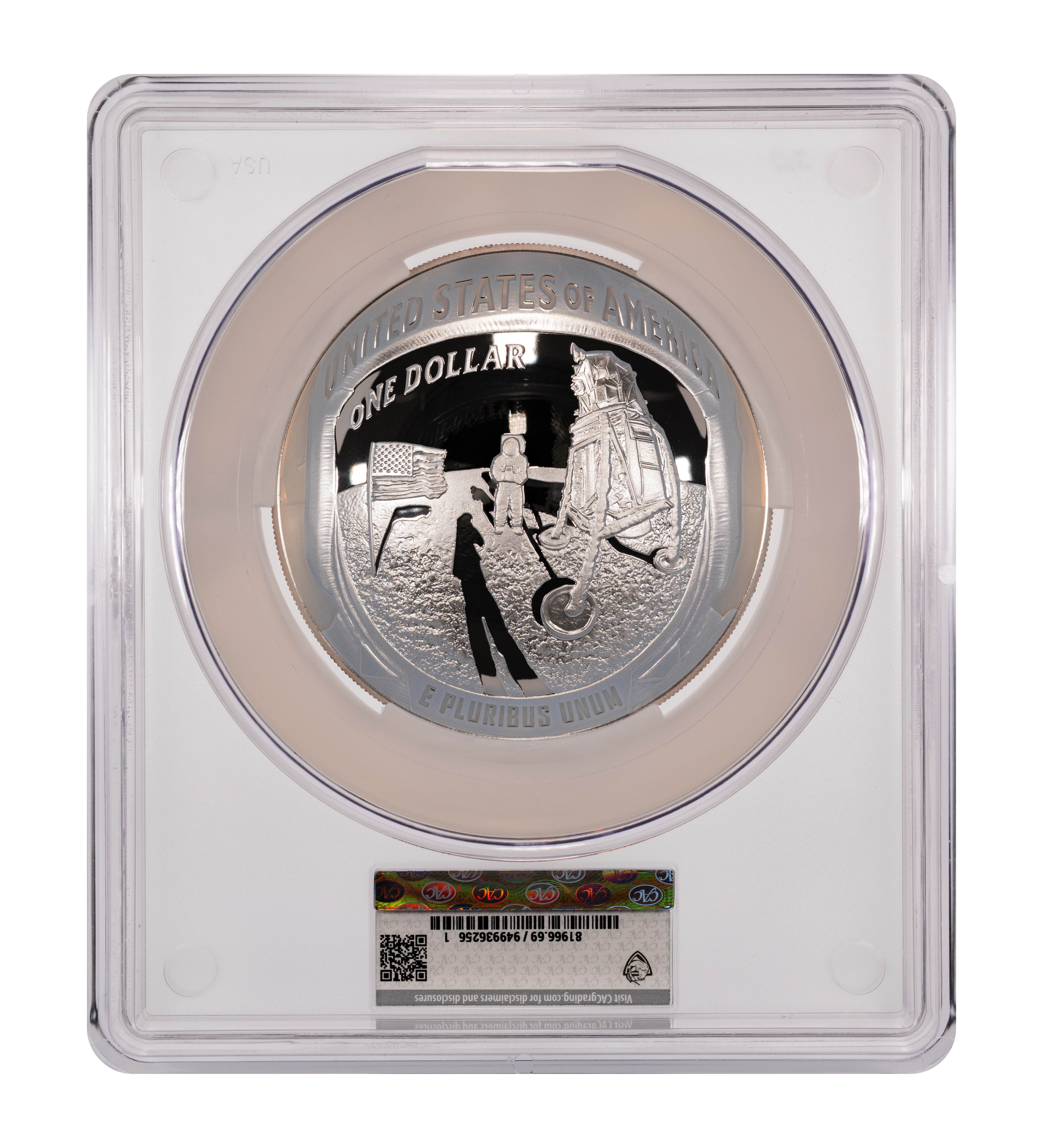 2019-P S$1 Apollo 11 50th Anniversary, 5 ounce PR DCAM thumbnail 16