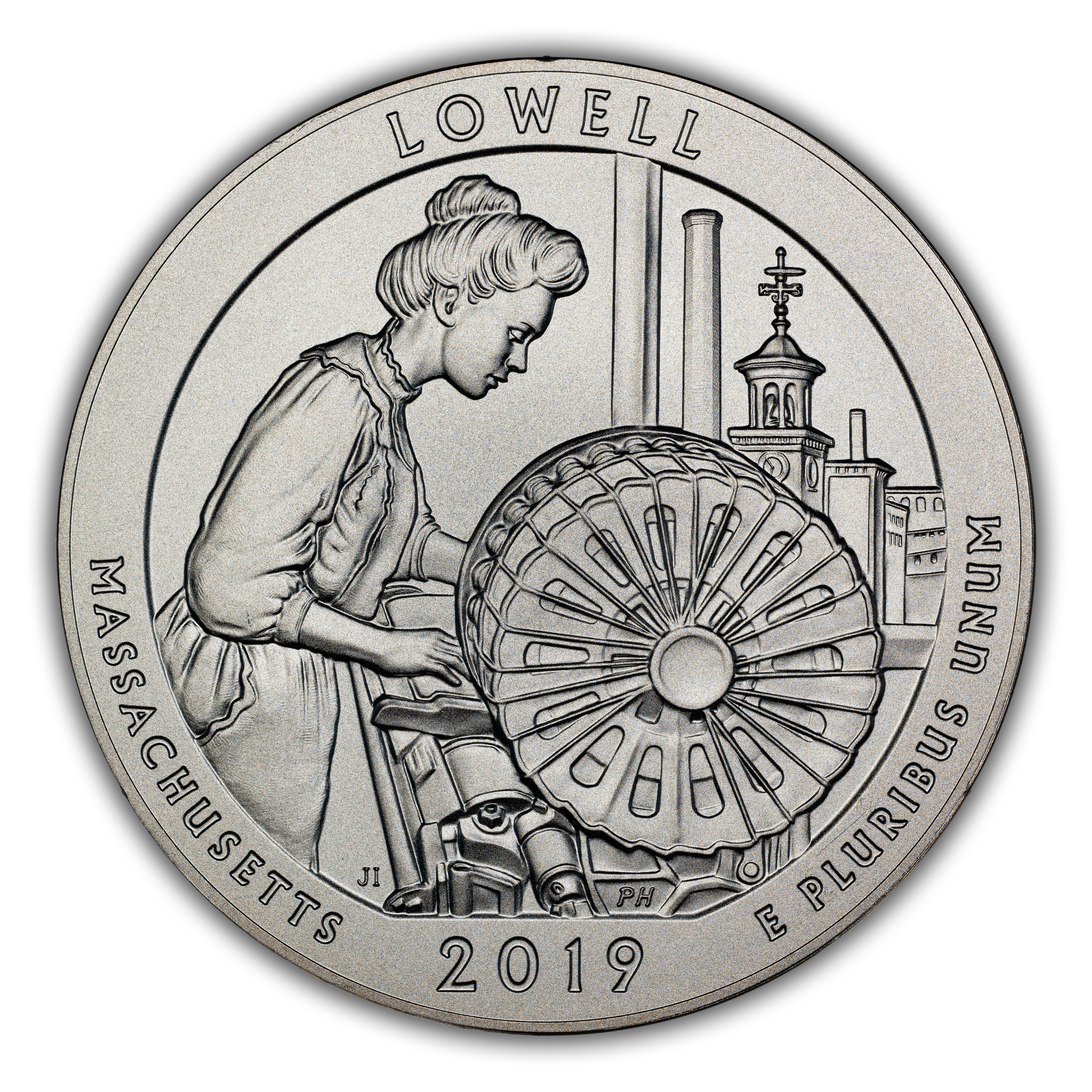 2019-P S25c Lowell, 5oz Silver, Satin Finish SP