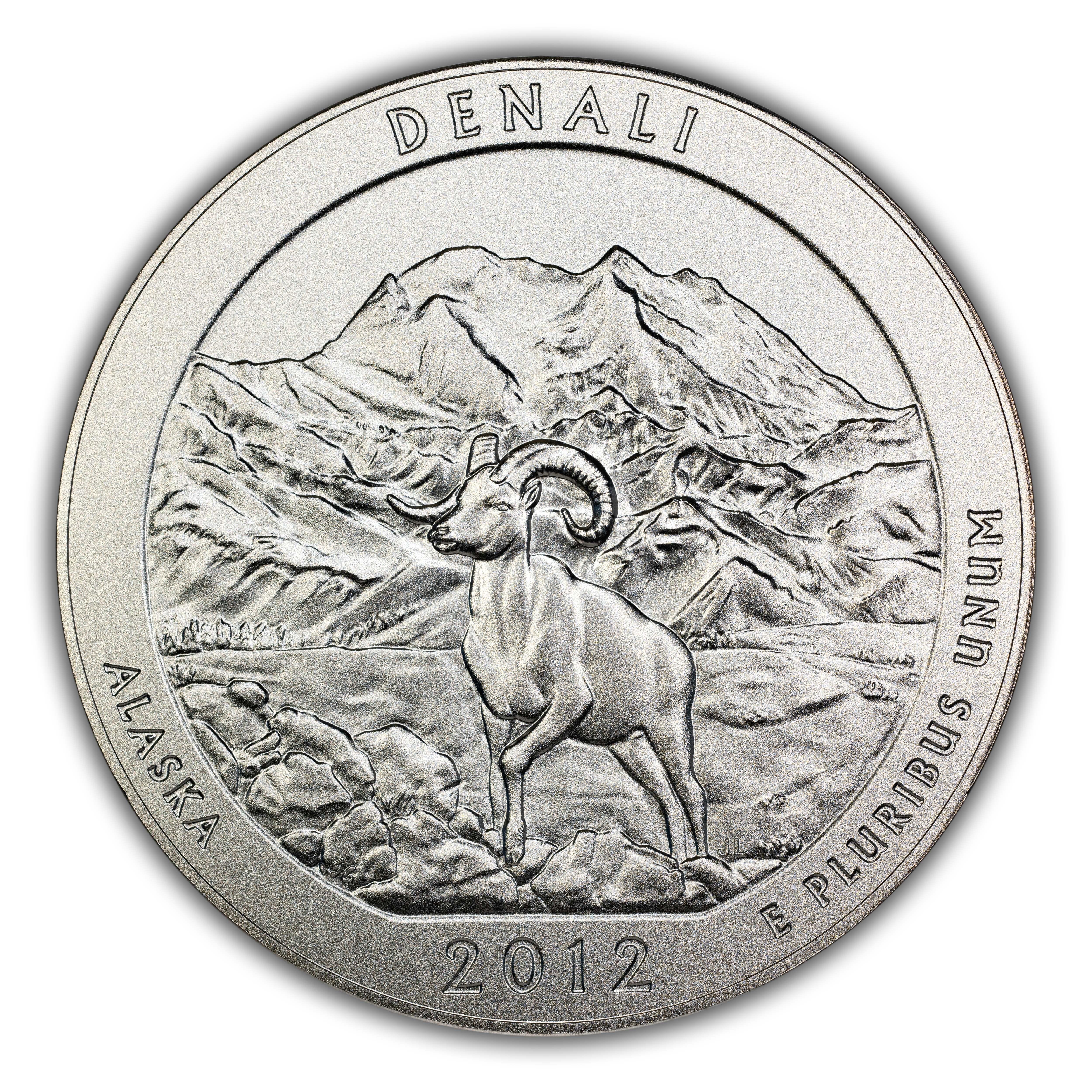 2012-P S25c Denali , 5oz Silver, Satin Finish SP