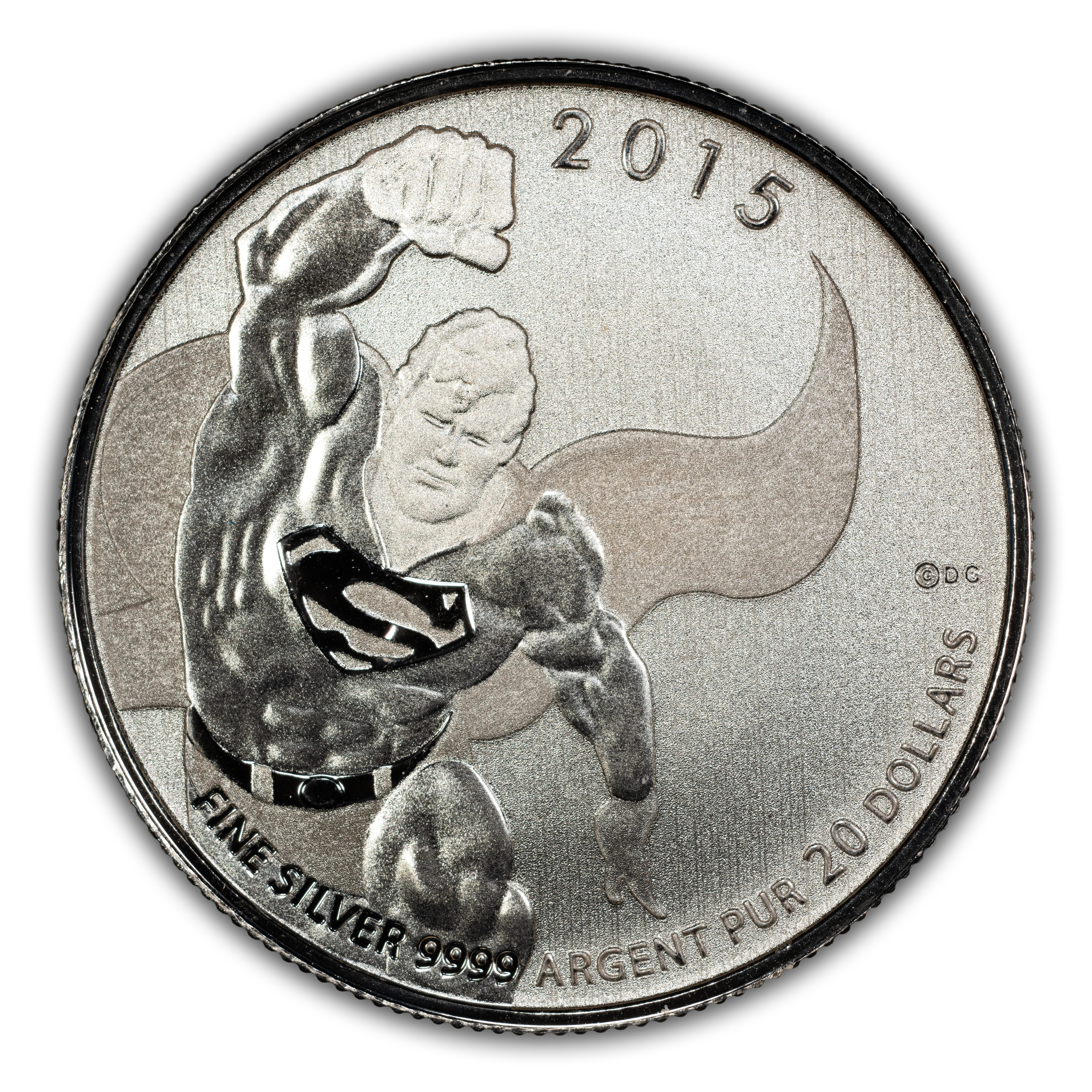 2015 S$20 1/4oz Silver, Superman SP