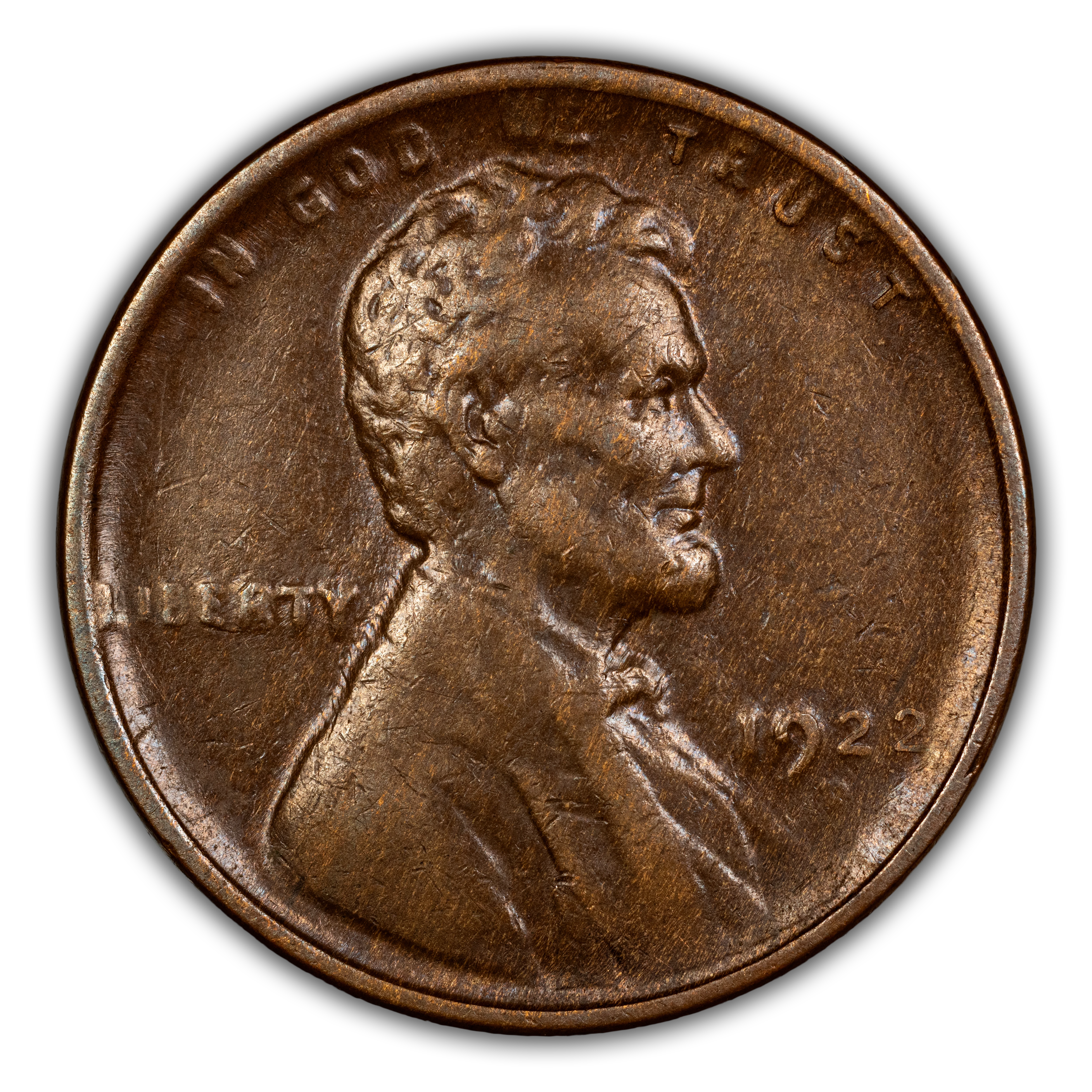1922-D 1c Weak D, Weak Reverse, Die Pair 1 MS BN