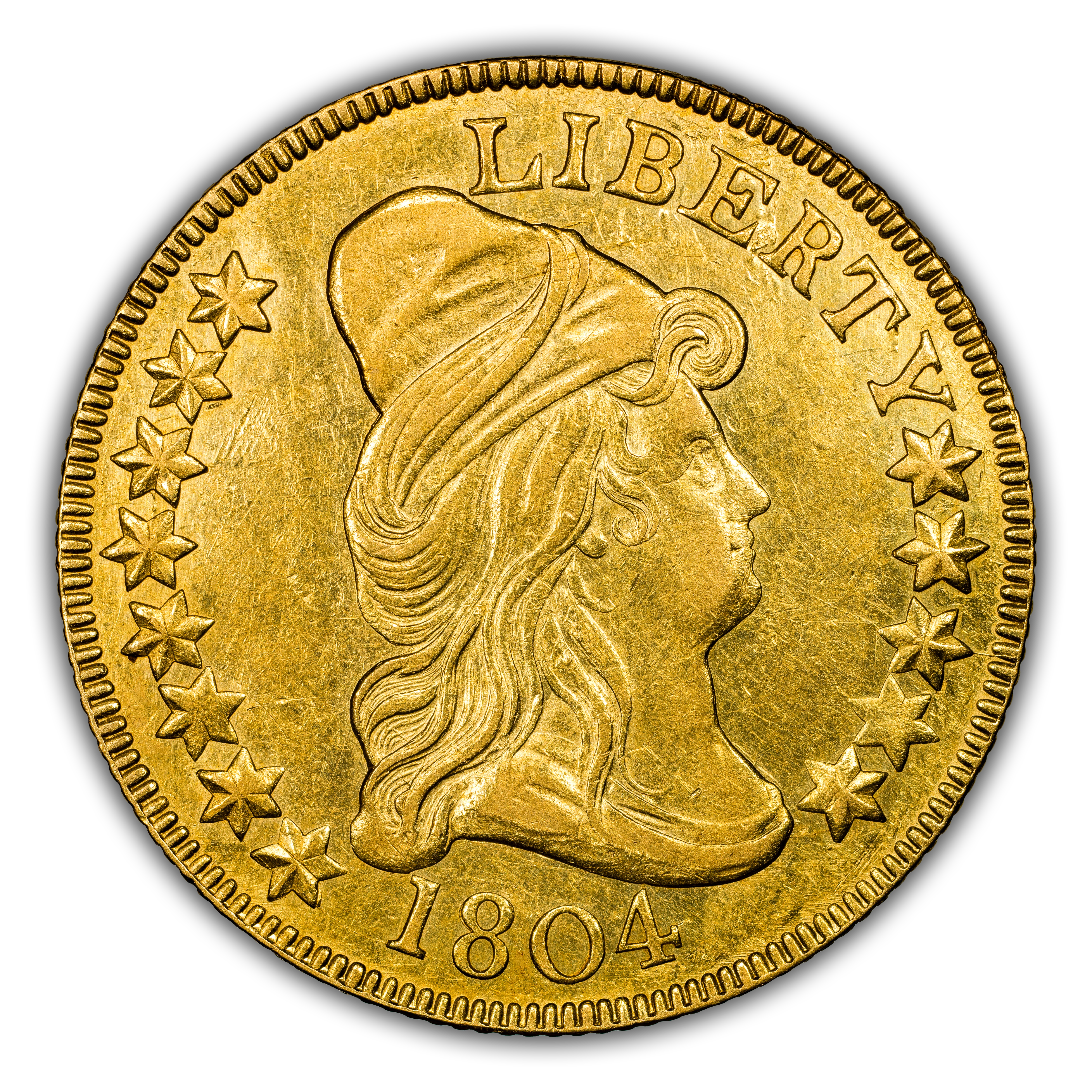 1804 $10 Crosslet 4, BD-1 MS