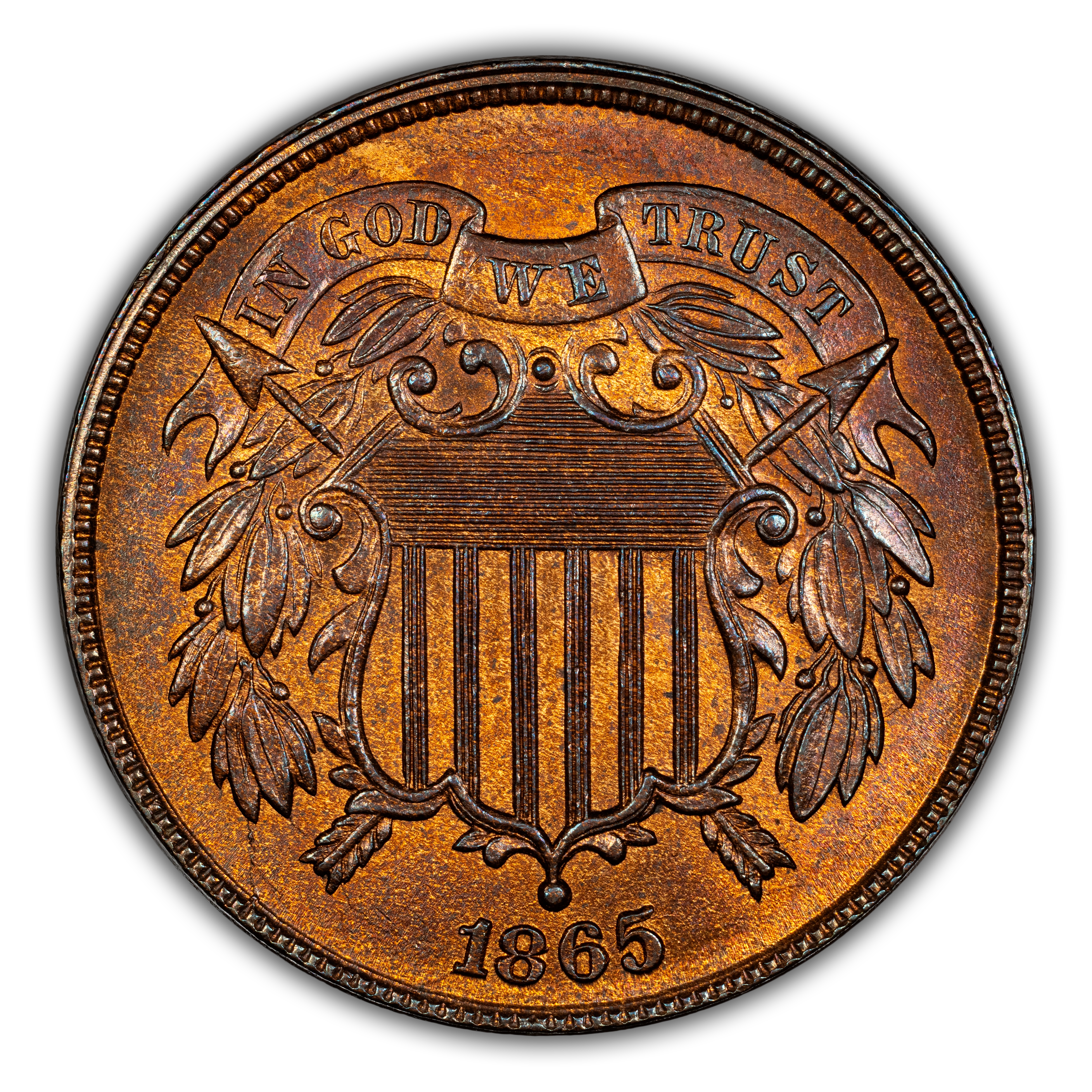 1865 2c Plain 5 MS RB thumbnail 2