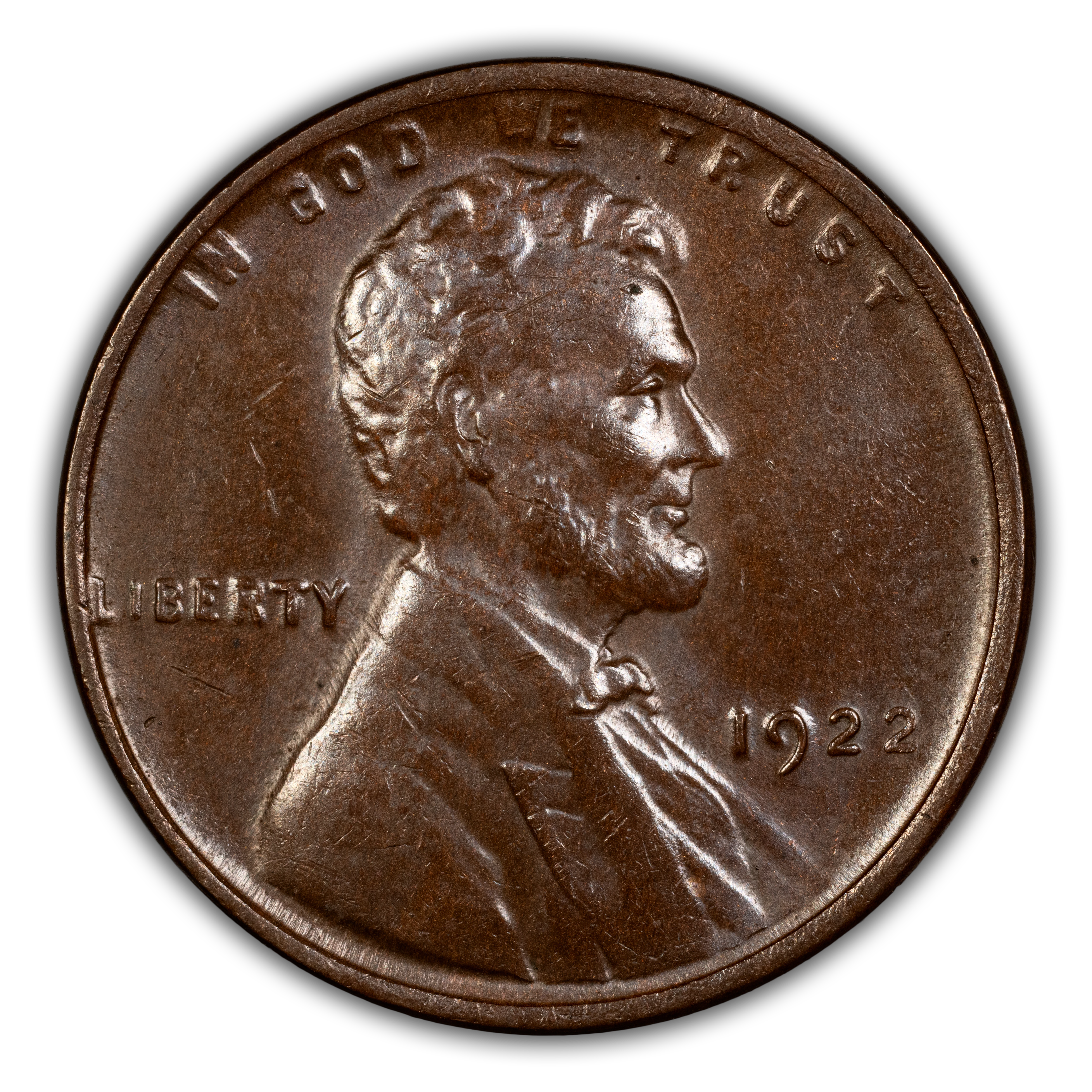 1922-D 1c Weak D, Weak Reverse, Die Pair 3 MS BN