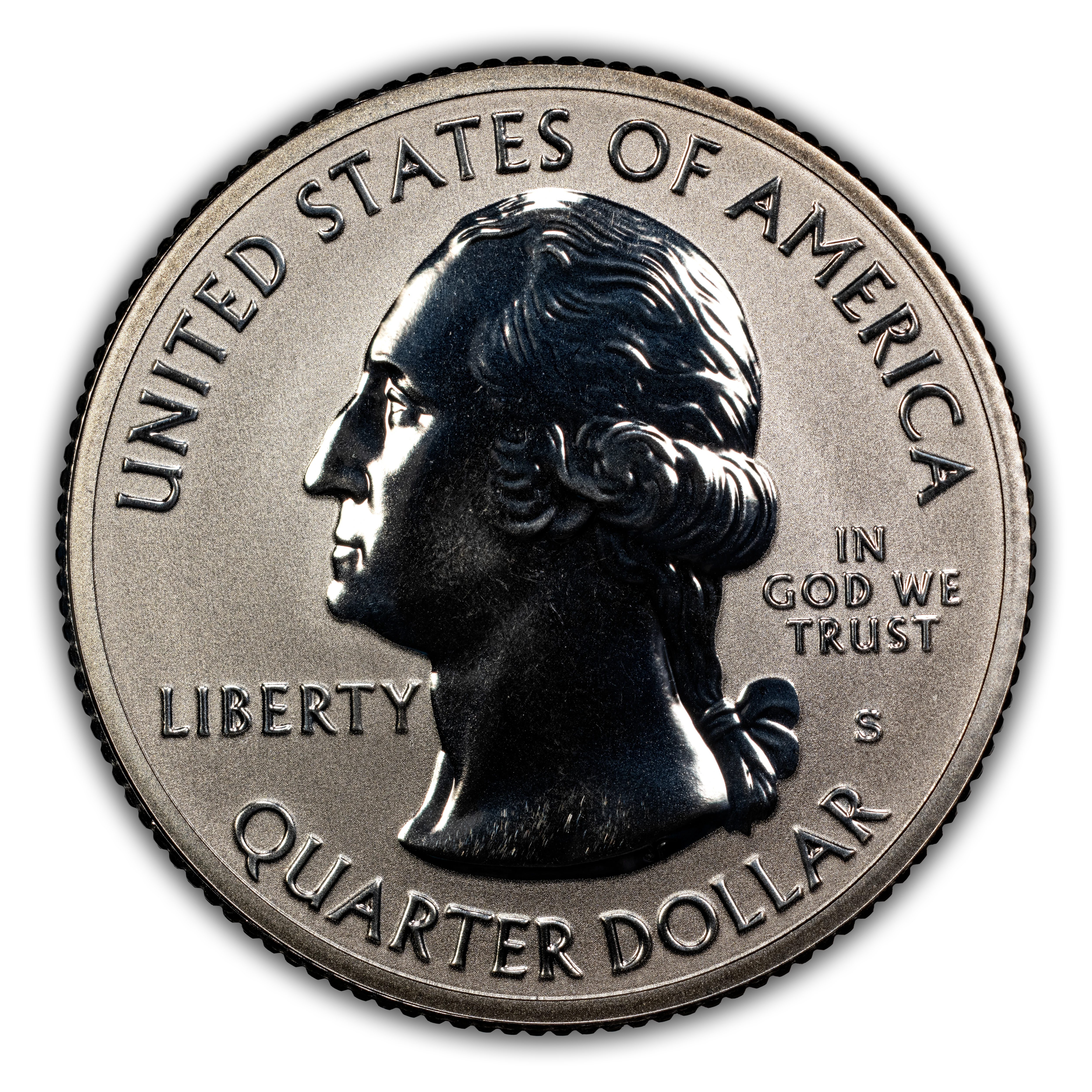 2018-S 25c Block Island, Silver, Reverse Proof PR