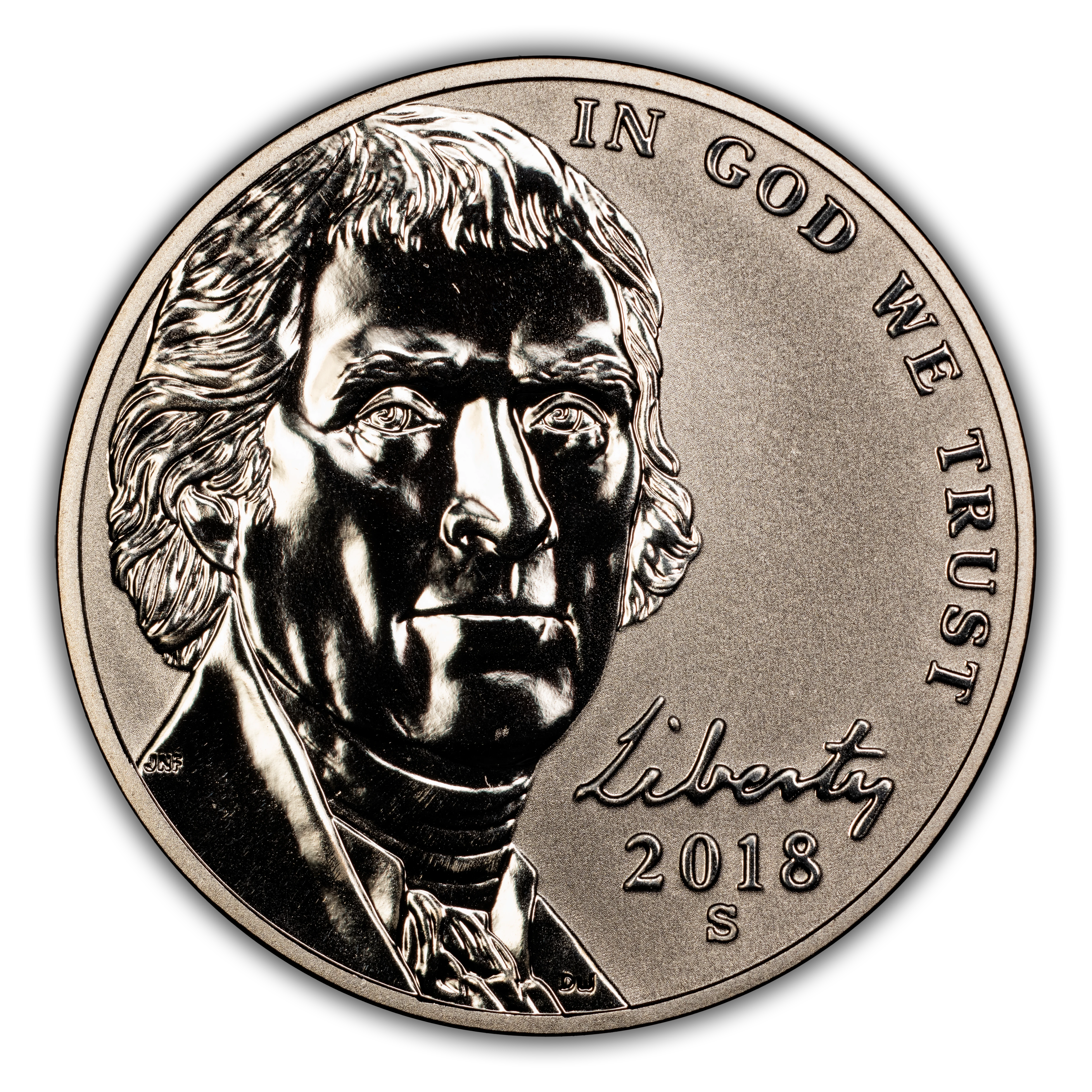 2018-S 5c Reverse Proof PR