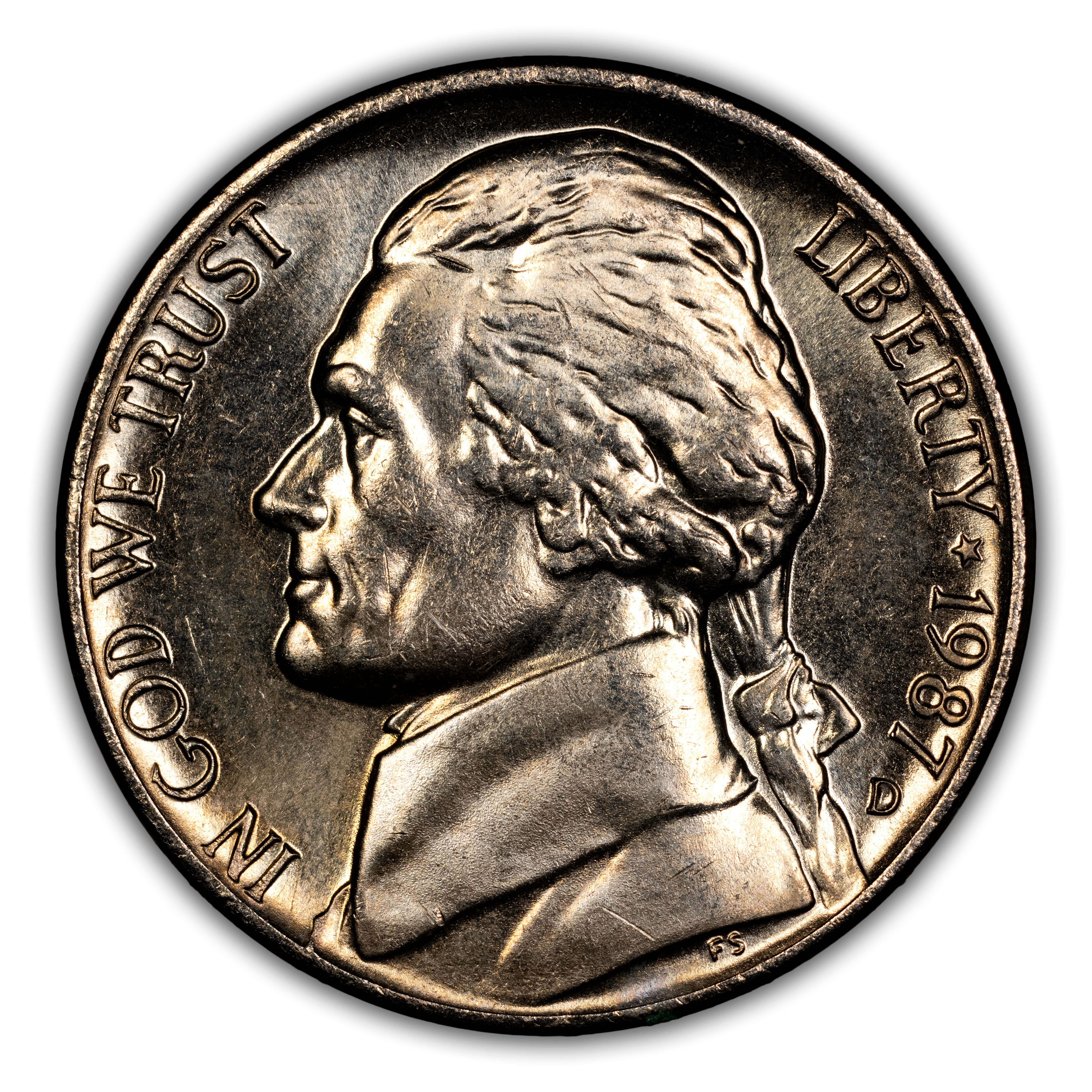 1987-D 5c MS thumbnail 3
