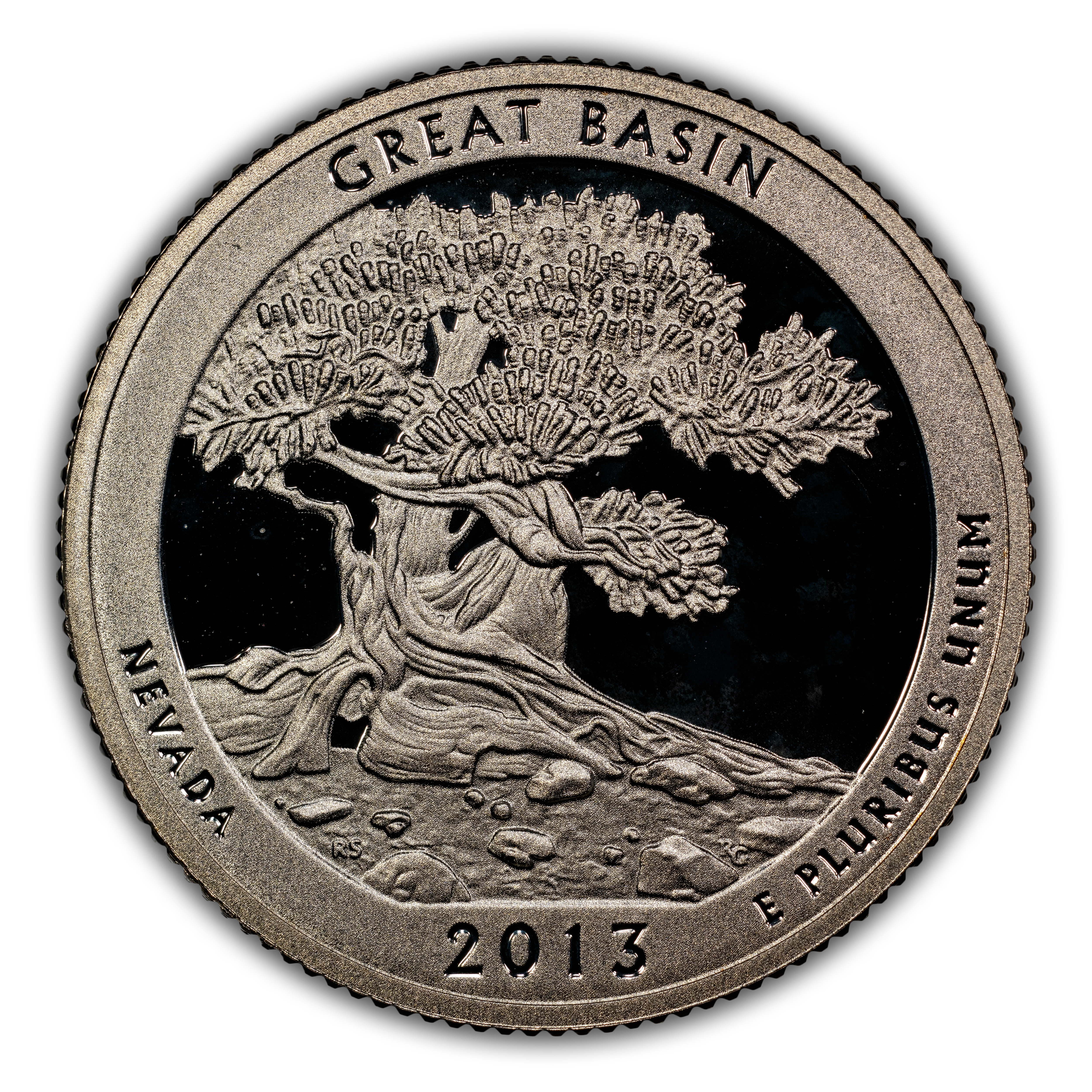 2013-S 25c Great Basin, Silver PR DCAM