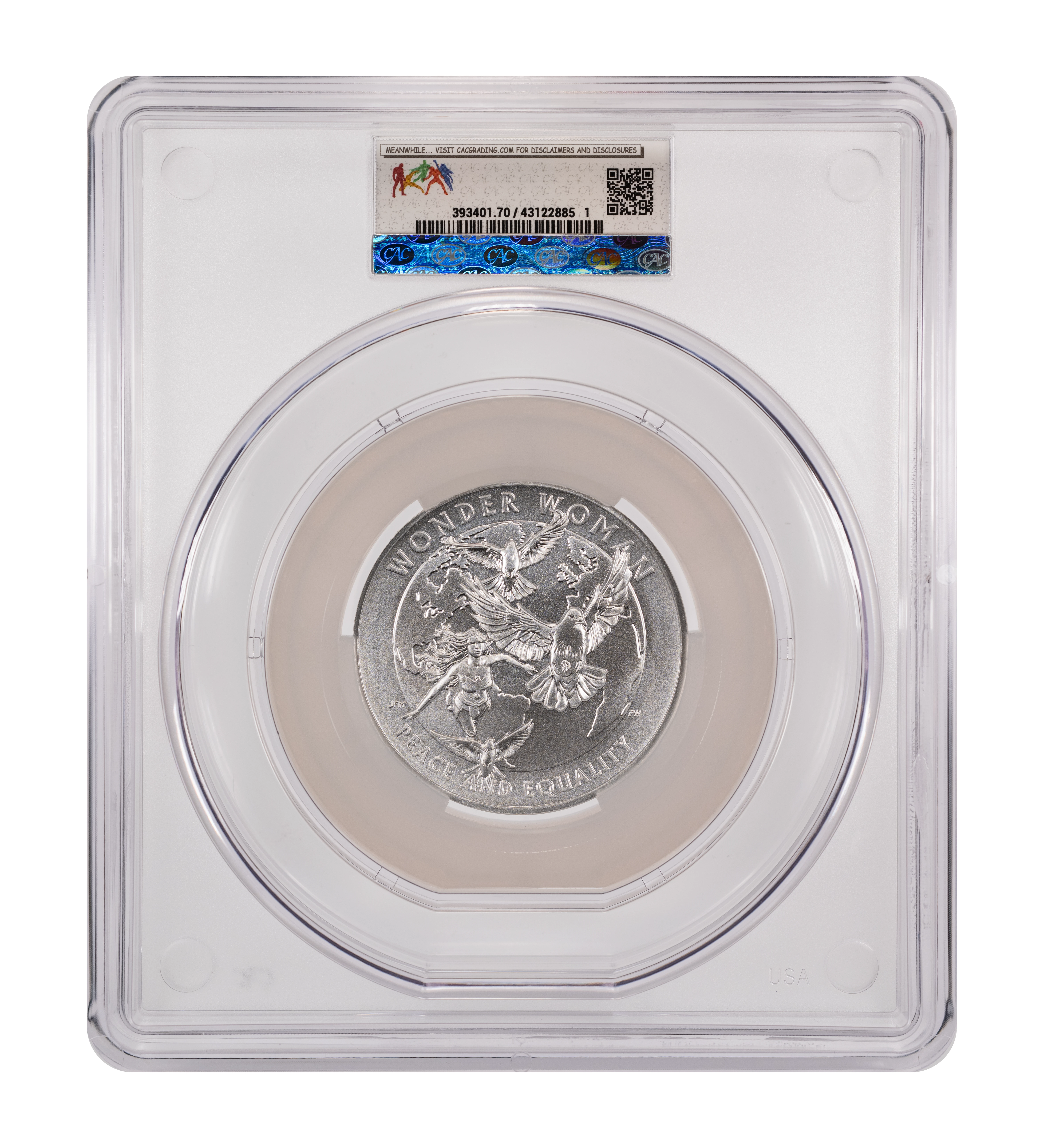 2025 Medal Silver 2.5oz, Wonder Woman MS thumbnail 5
