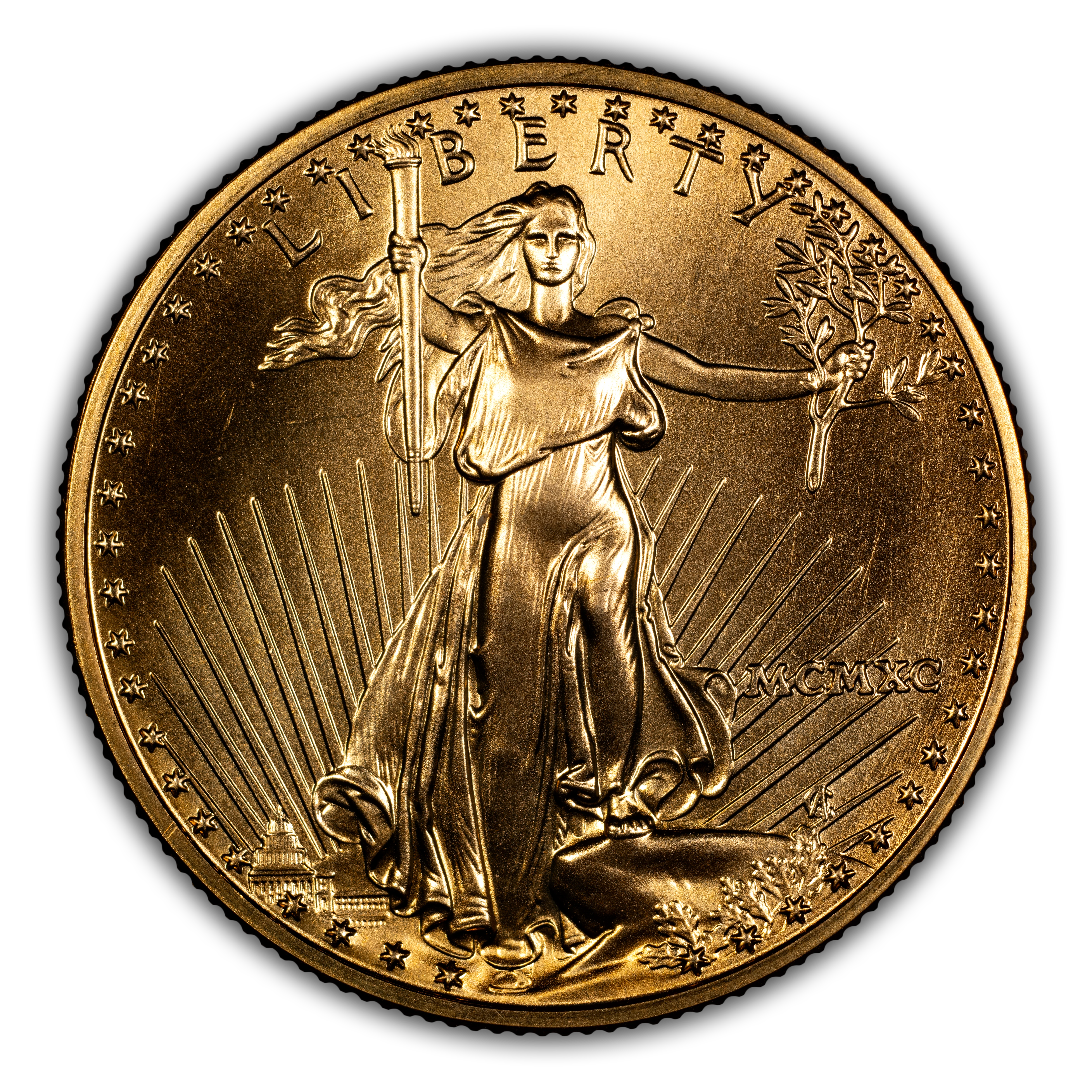 1990 $25 Gold Eagle MS