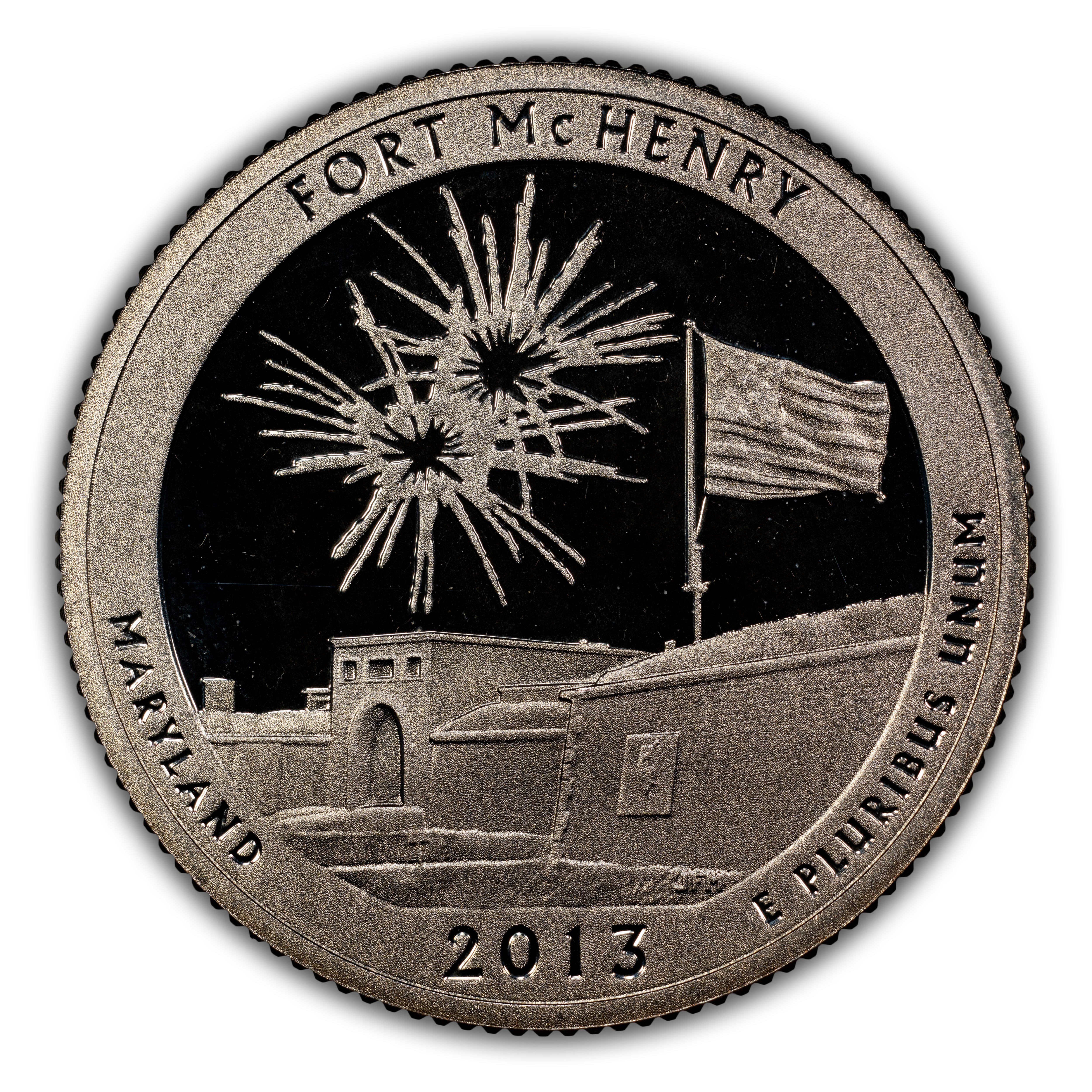 2013-S 25c Fort McHenry, Silver PR DCAM