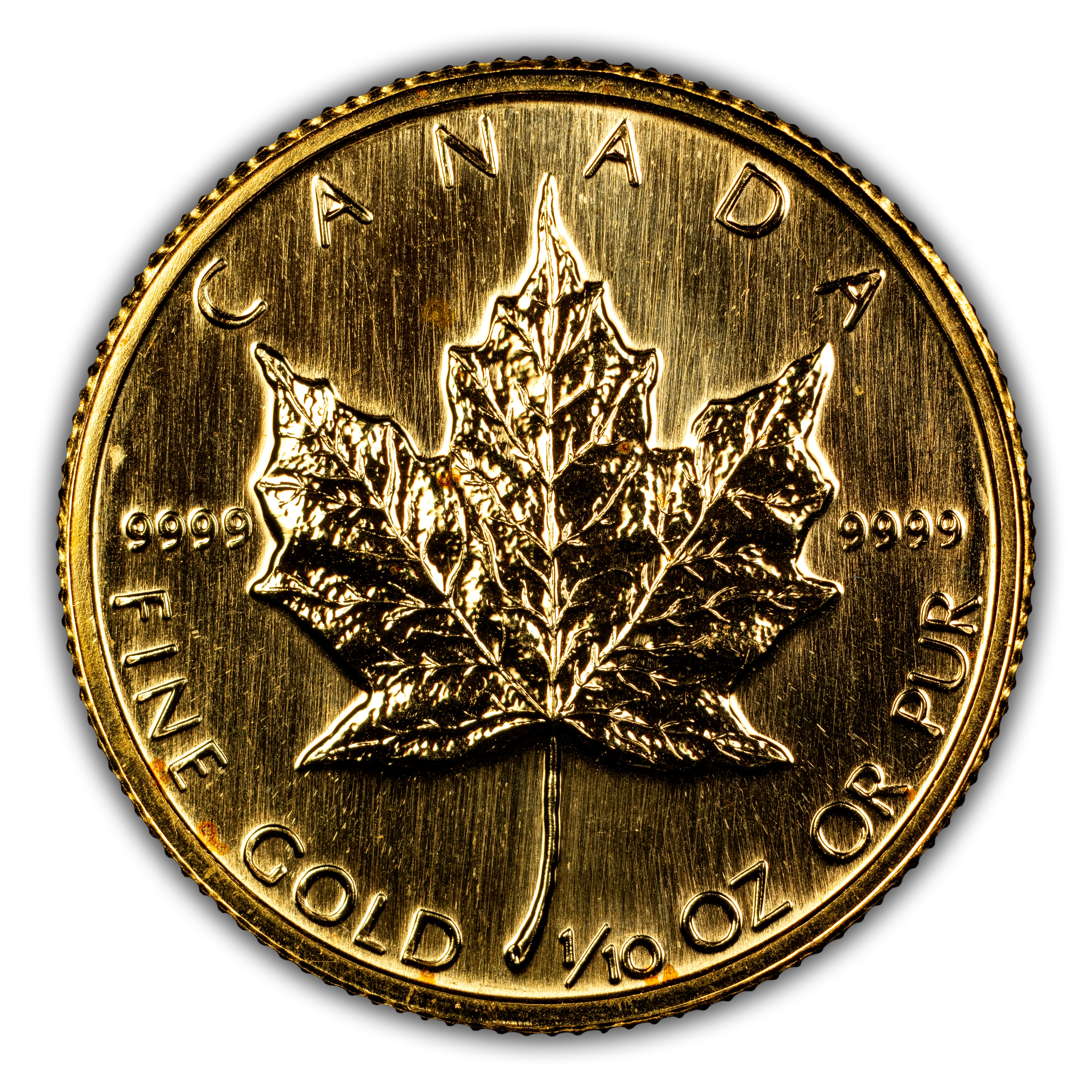 1984 G$5 1/10oz Gold, Maple Leaf MS