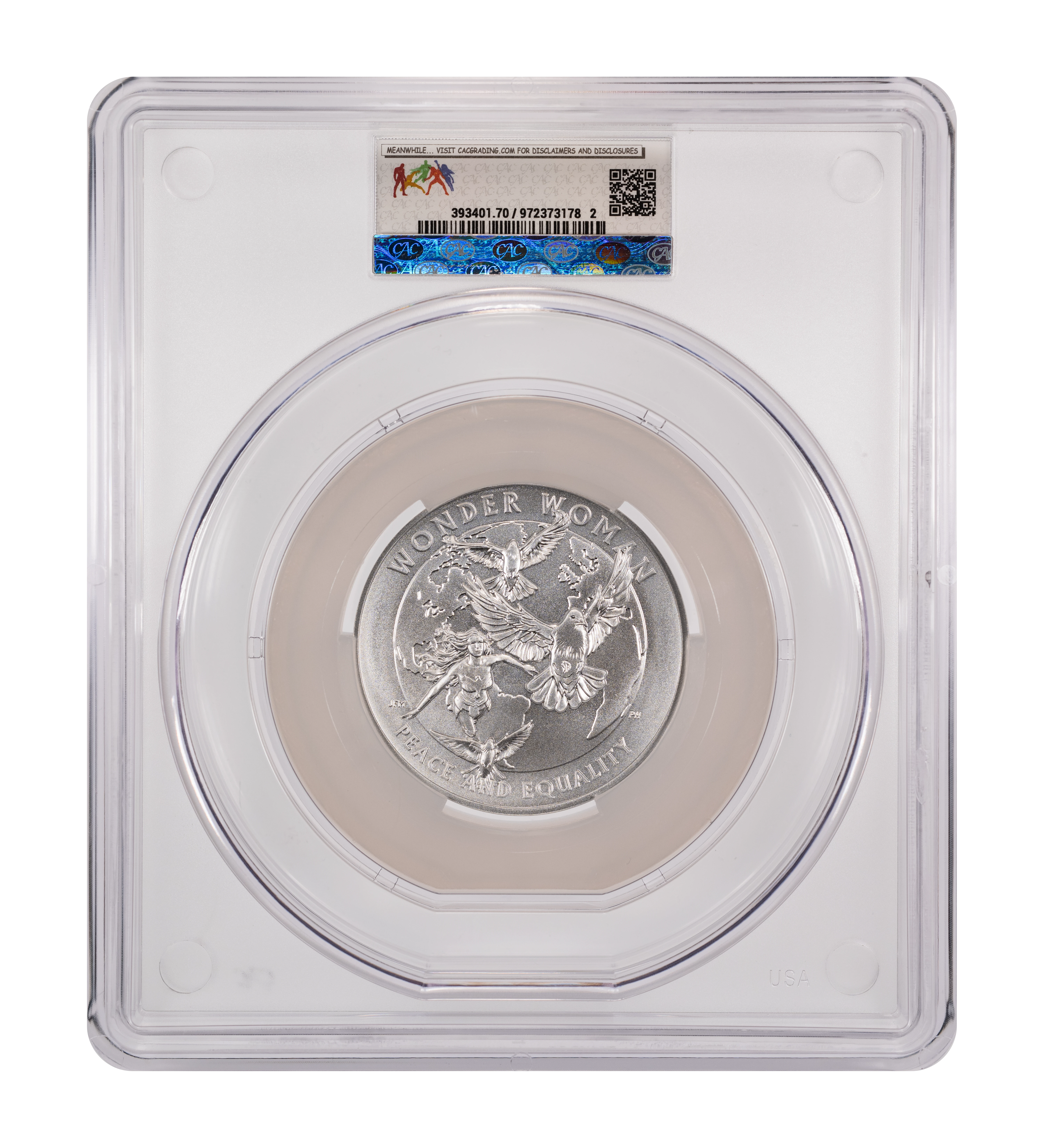 2025 Medal Silver 2.5oz, Wonder Woman MS thumbnail 6