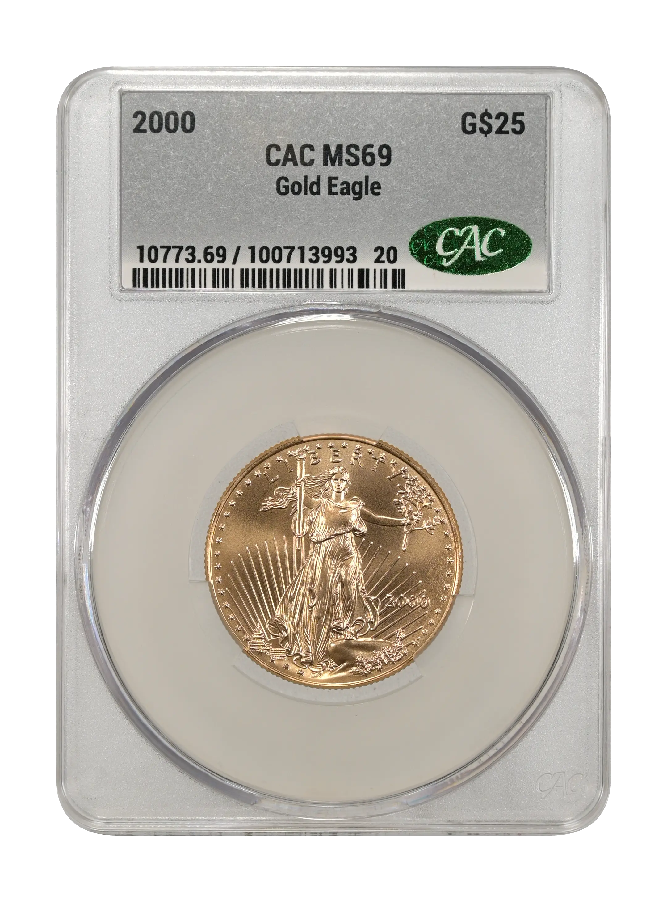 2000 $25  Gold Eagle MS67 CAC thumbnail 23