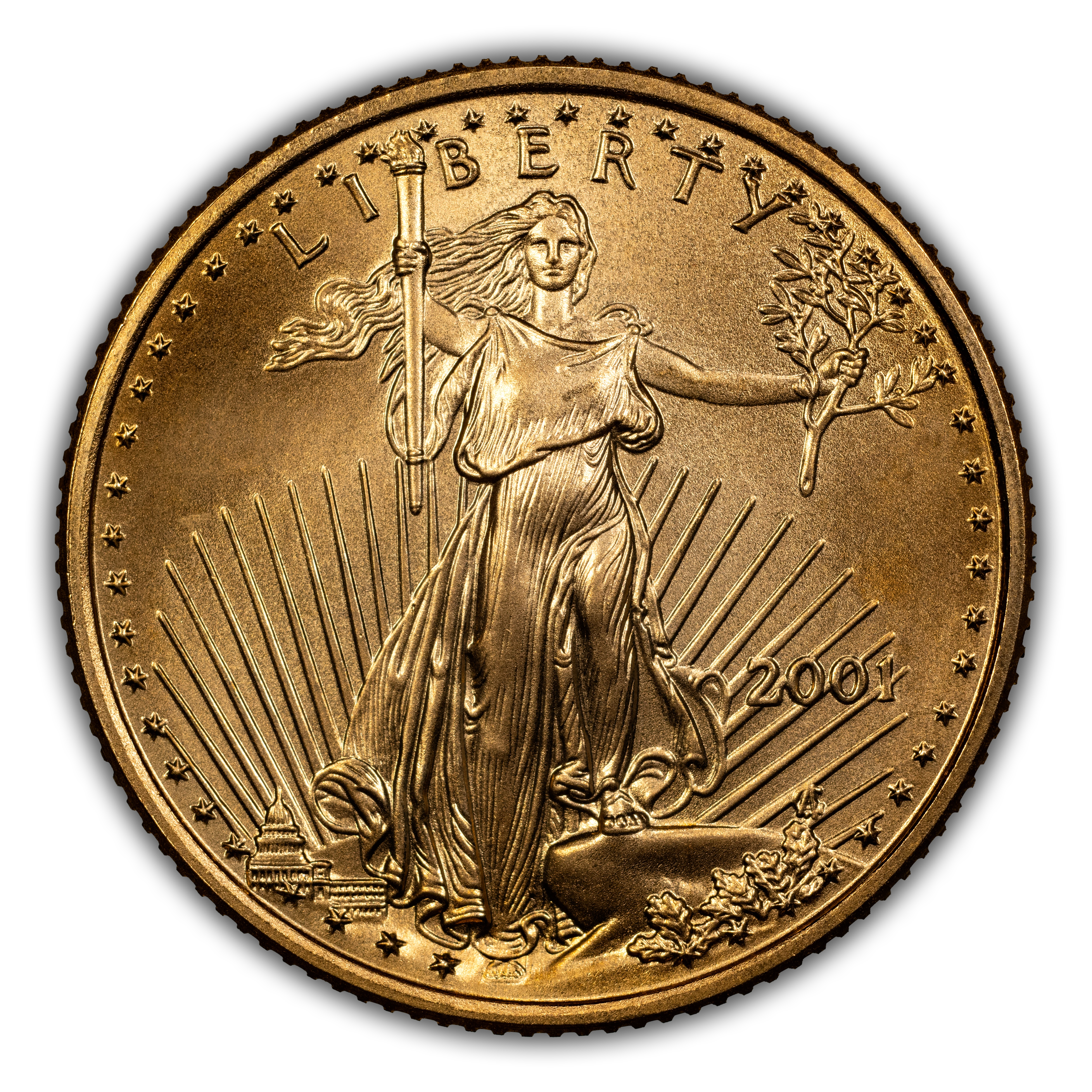 2001 $10 Gold Eagle MS