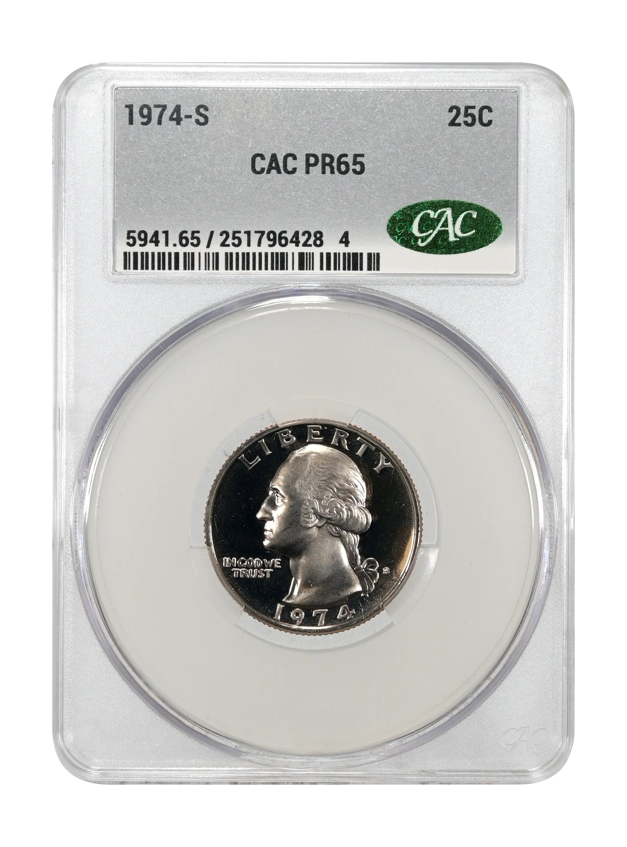 1974-S 25c PR thumbnail 4