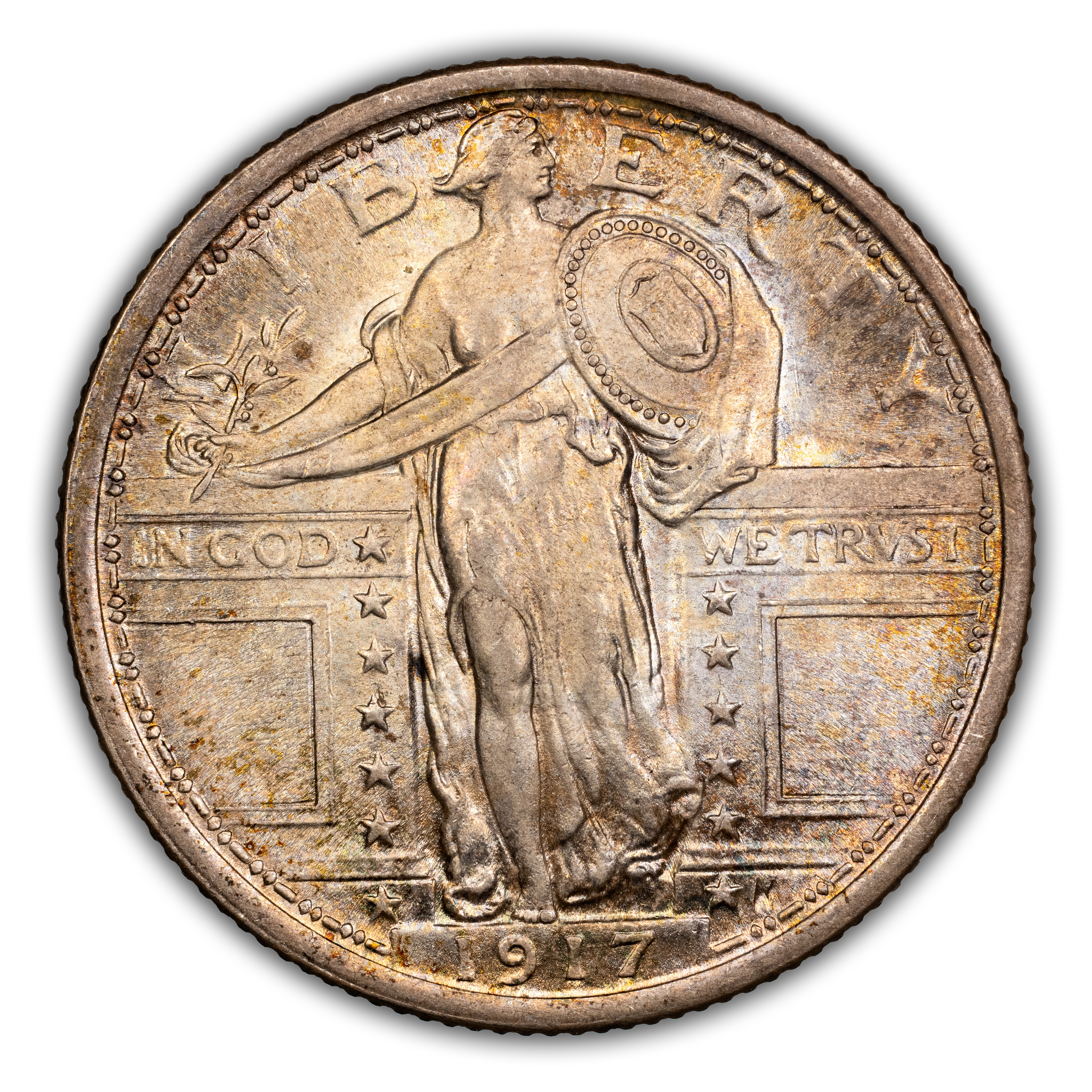 1917 25c Type 1 MS FH thumbnail 5