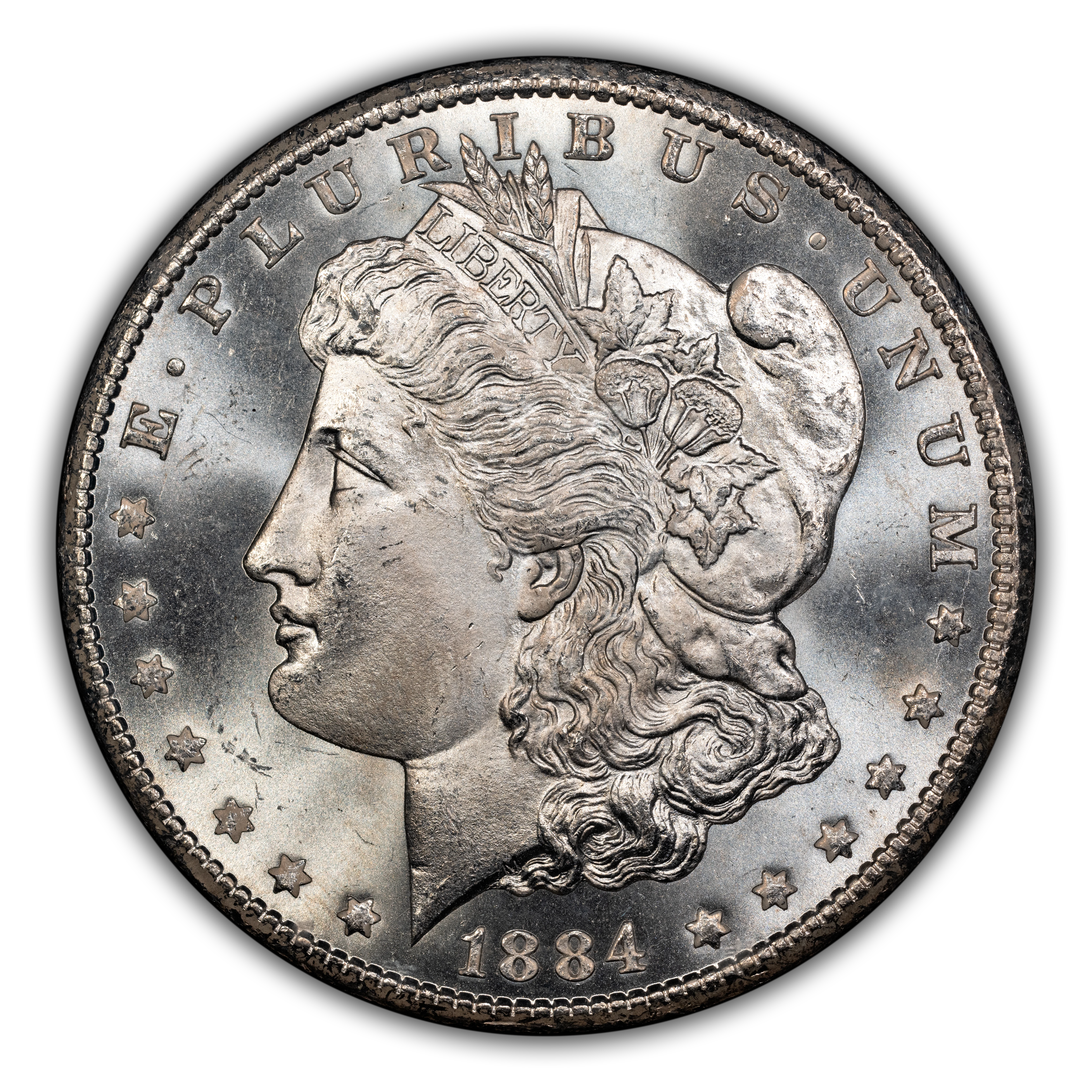 1884-CC $1  GSA Hoard, Die Gouge Cheek, VAM-7 MS thumbnail 6