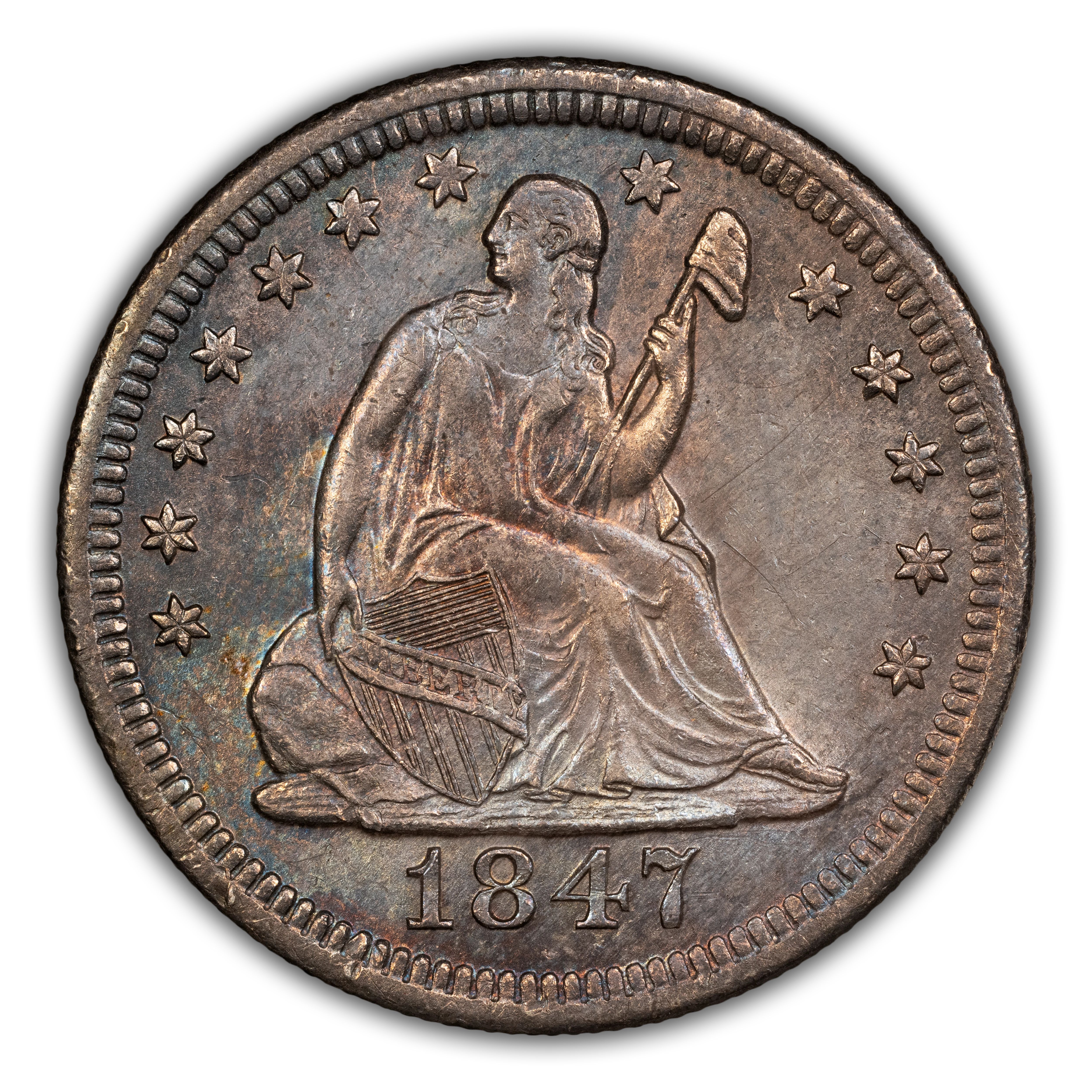 1847-O 25c MS