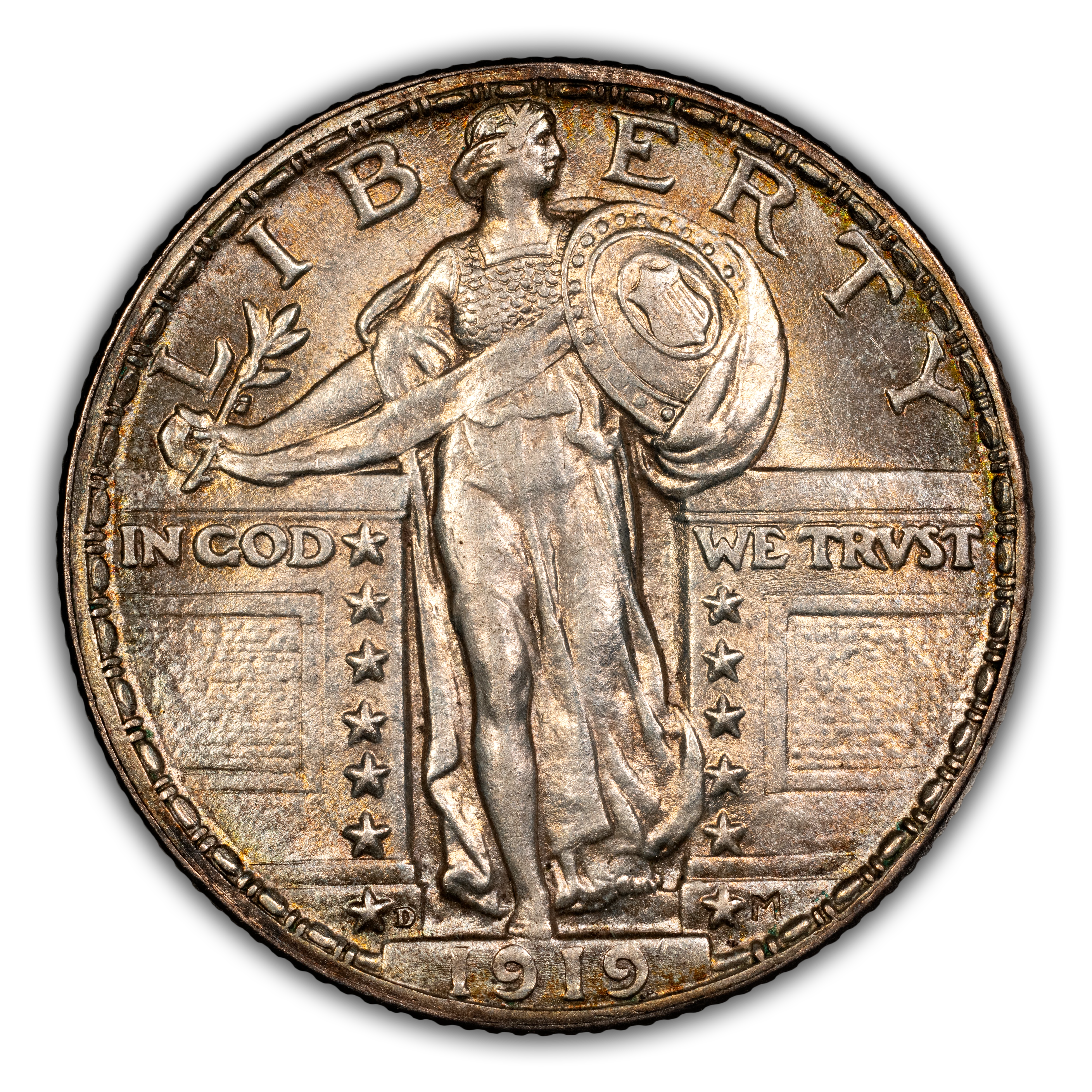 1919-D 25c MS FH