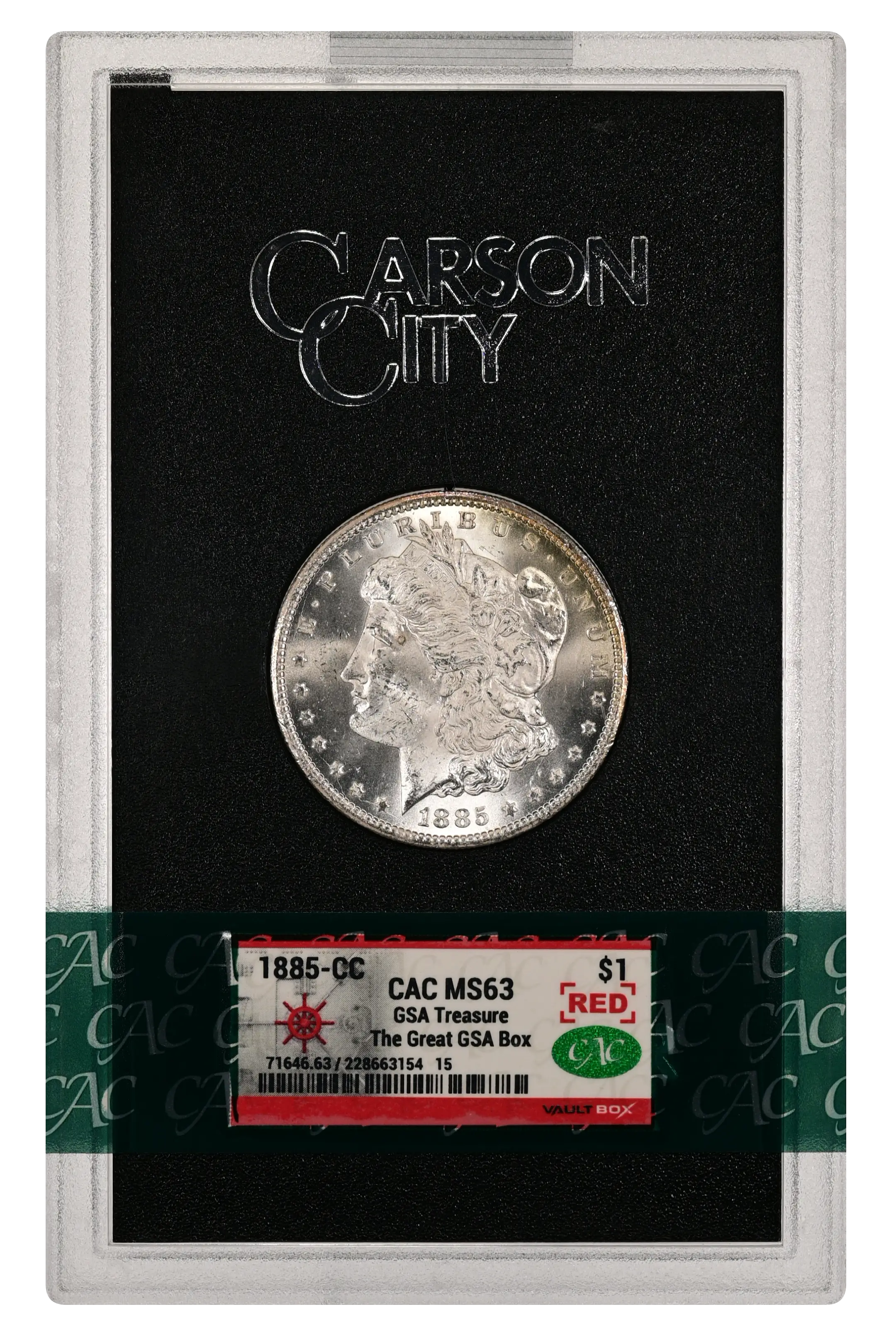 1885-CC $1  GSA Hoard, Doubled Dash, VAM-4  MS thumbnail 14