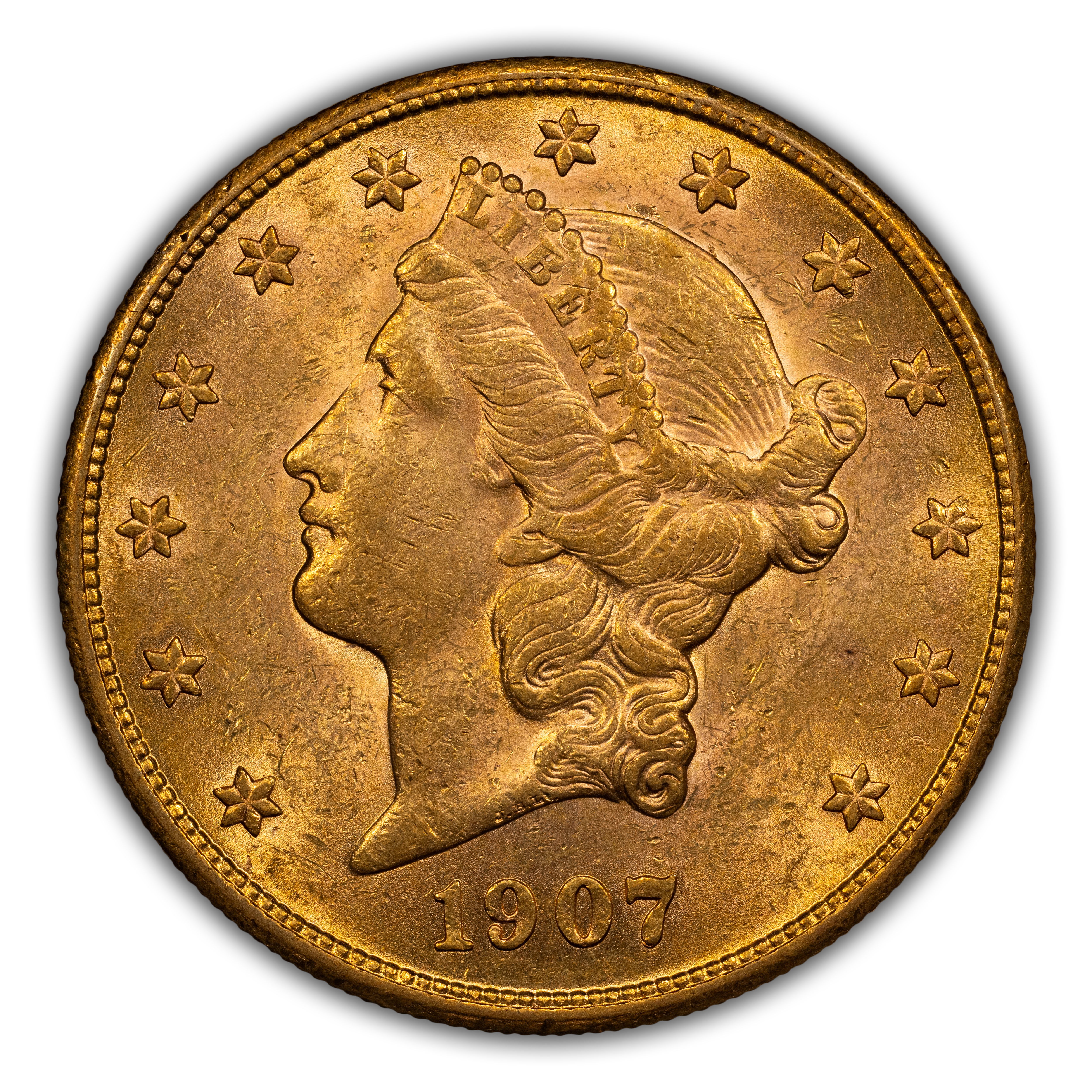 1907-S $20  MS thumbnail 3