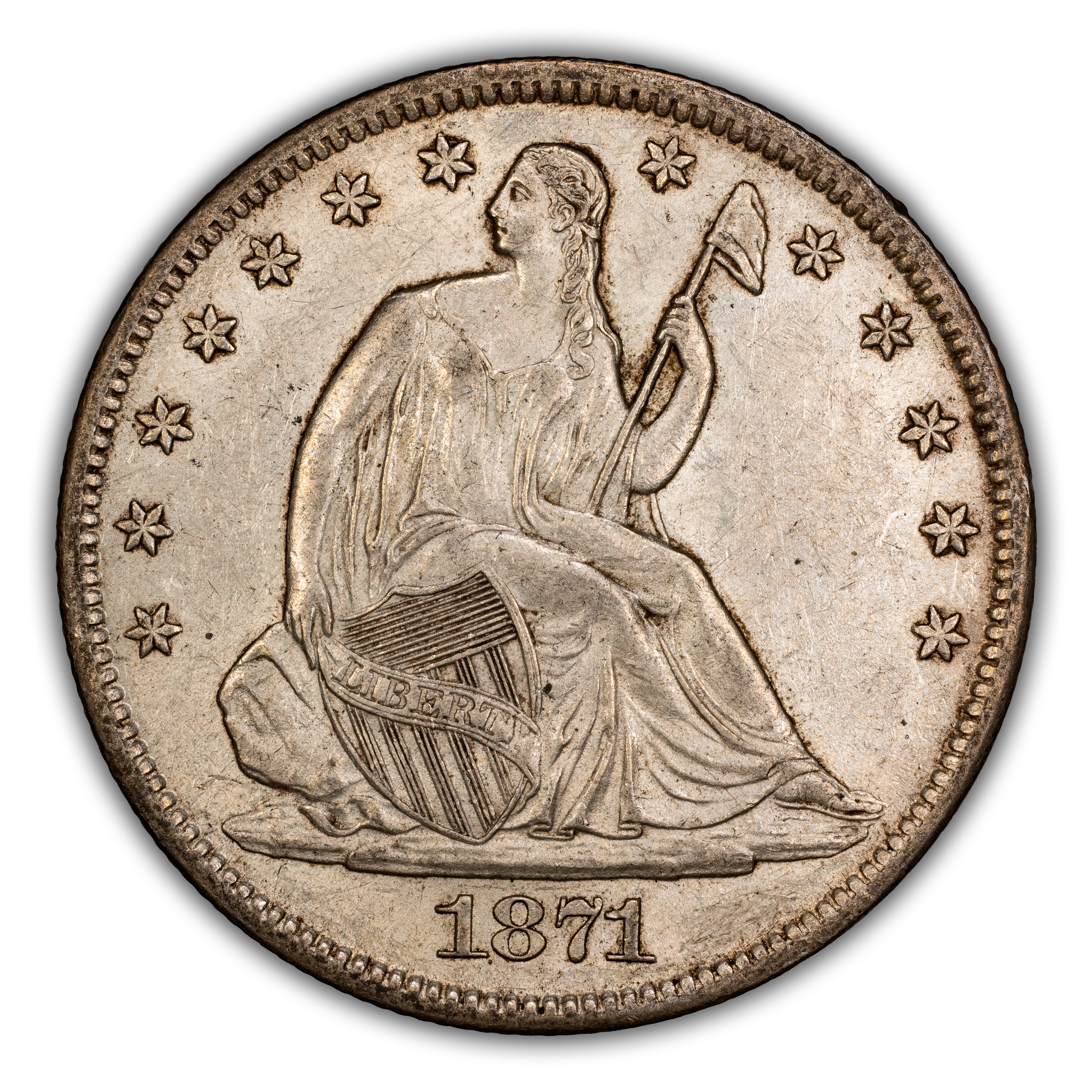1871-S 50c MS