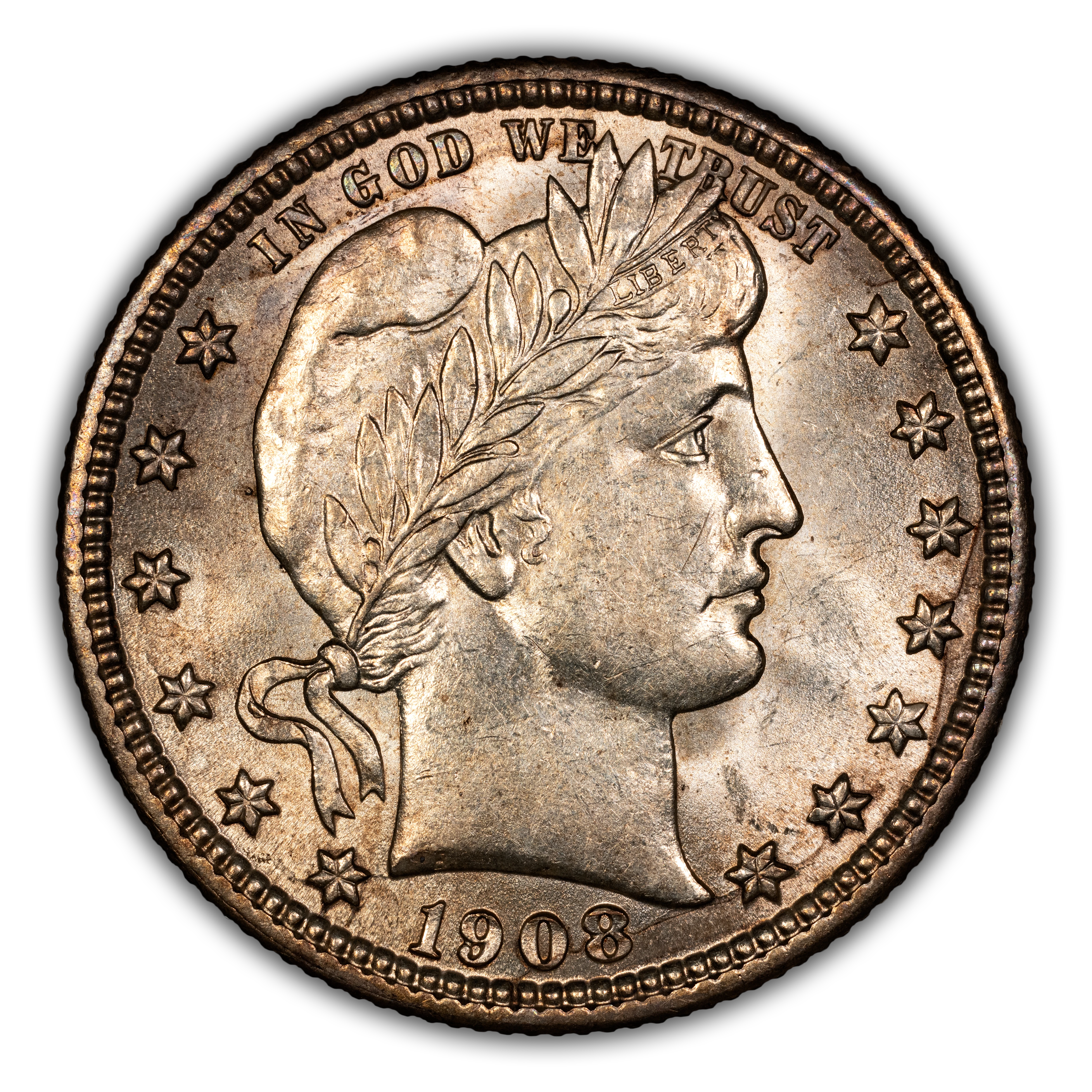1908-S 25c MS