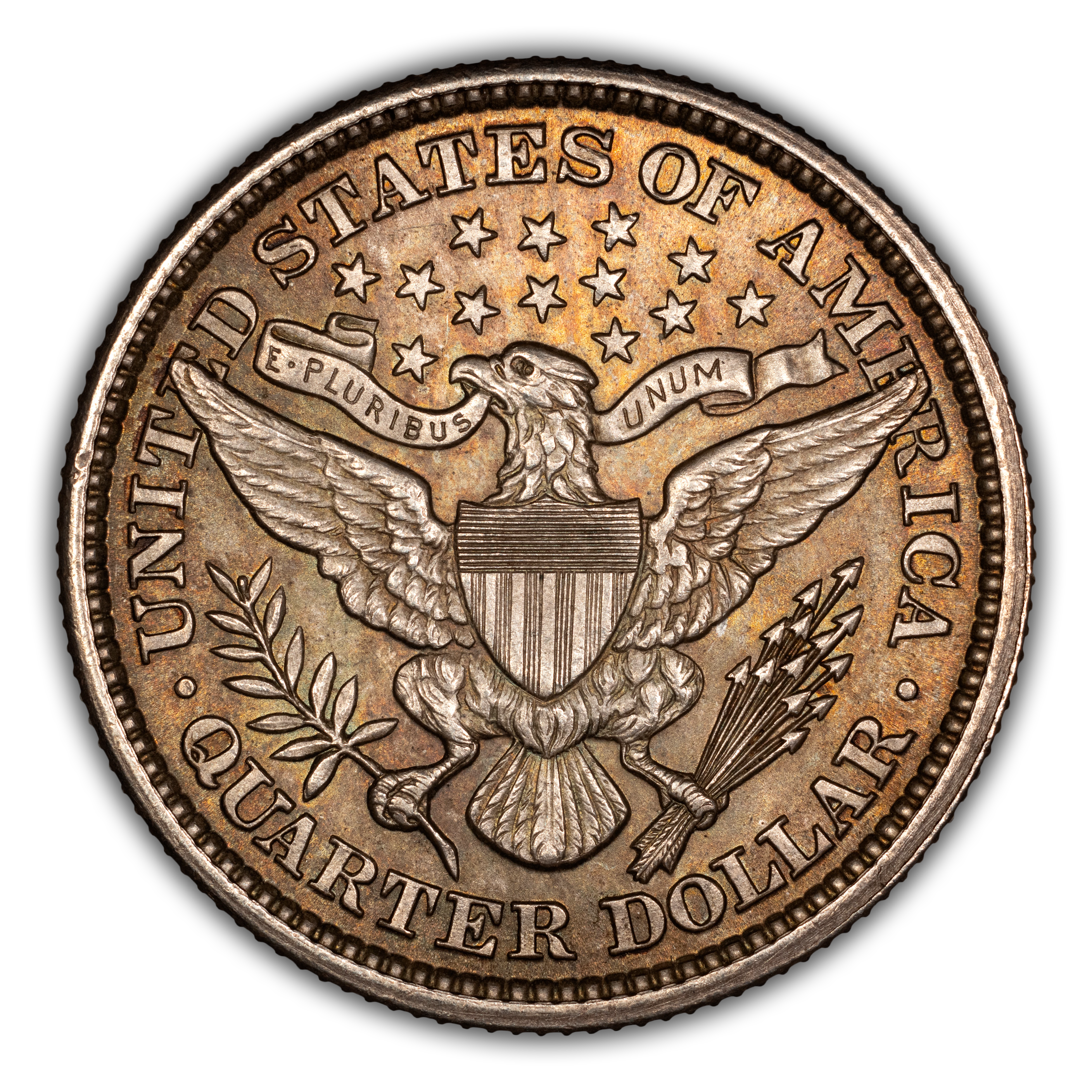 1892 25c Doubled Die Obverse, FS-101 MS thumbnail 3