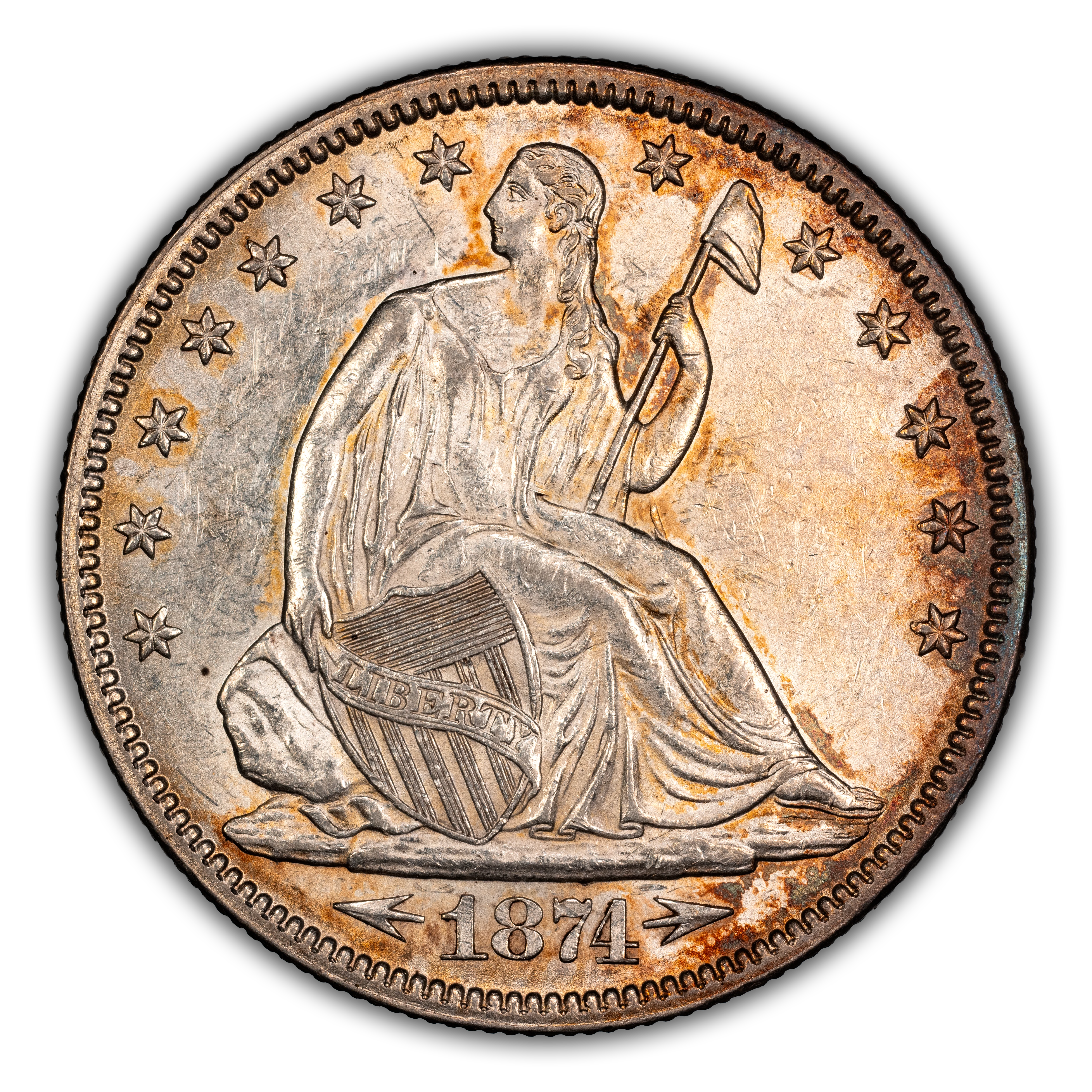 1874 50c Arrows MS