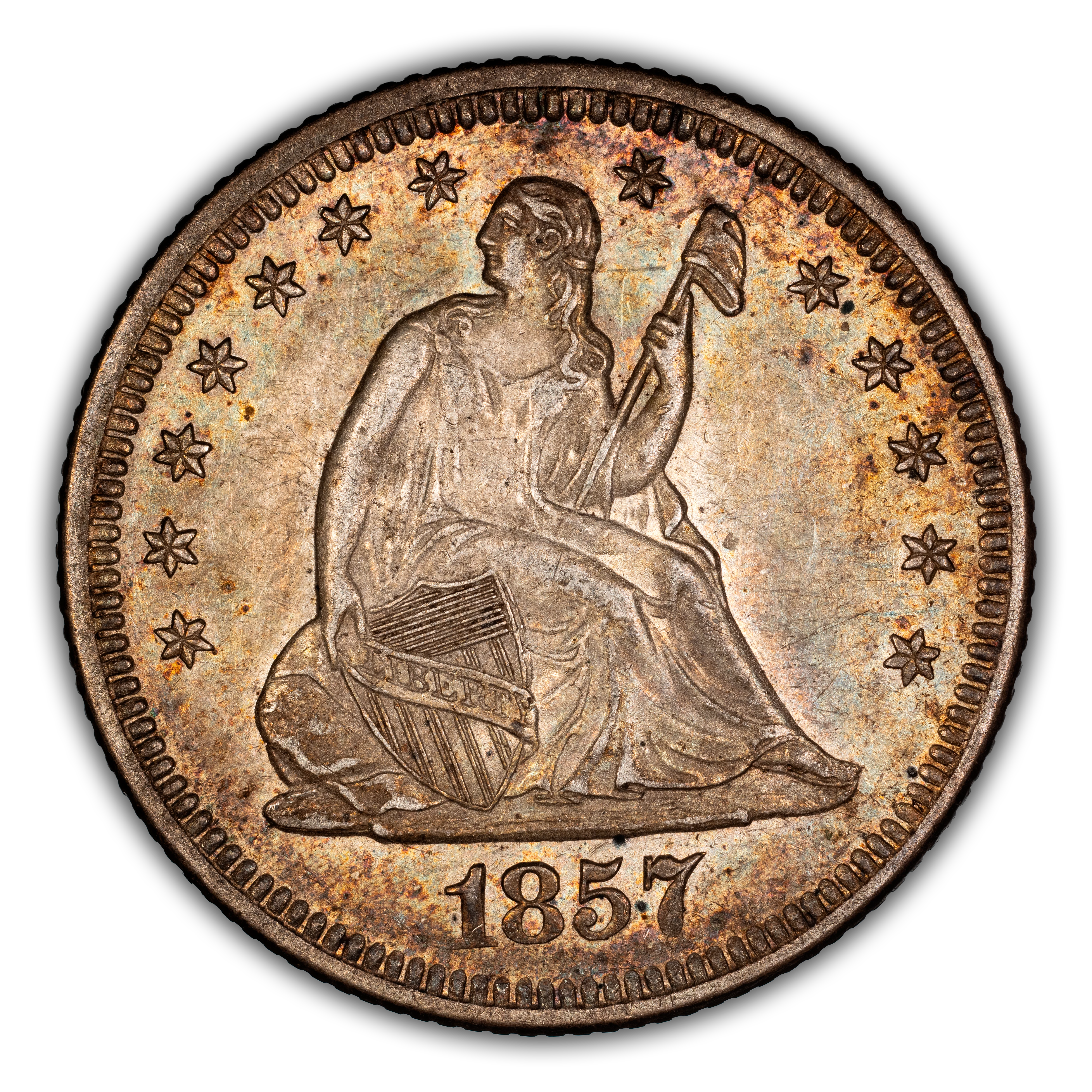 1857-O 25c MS