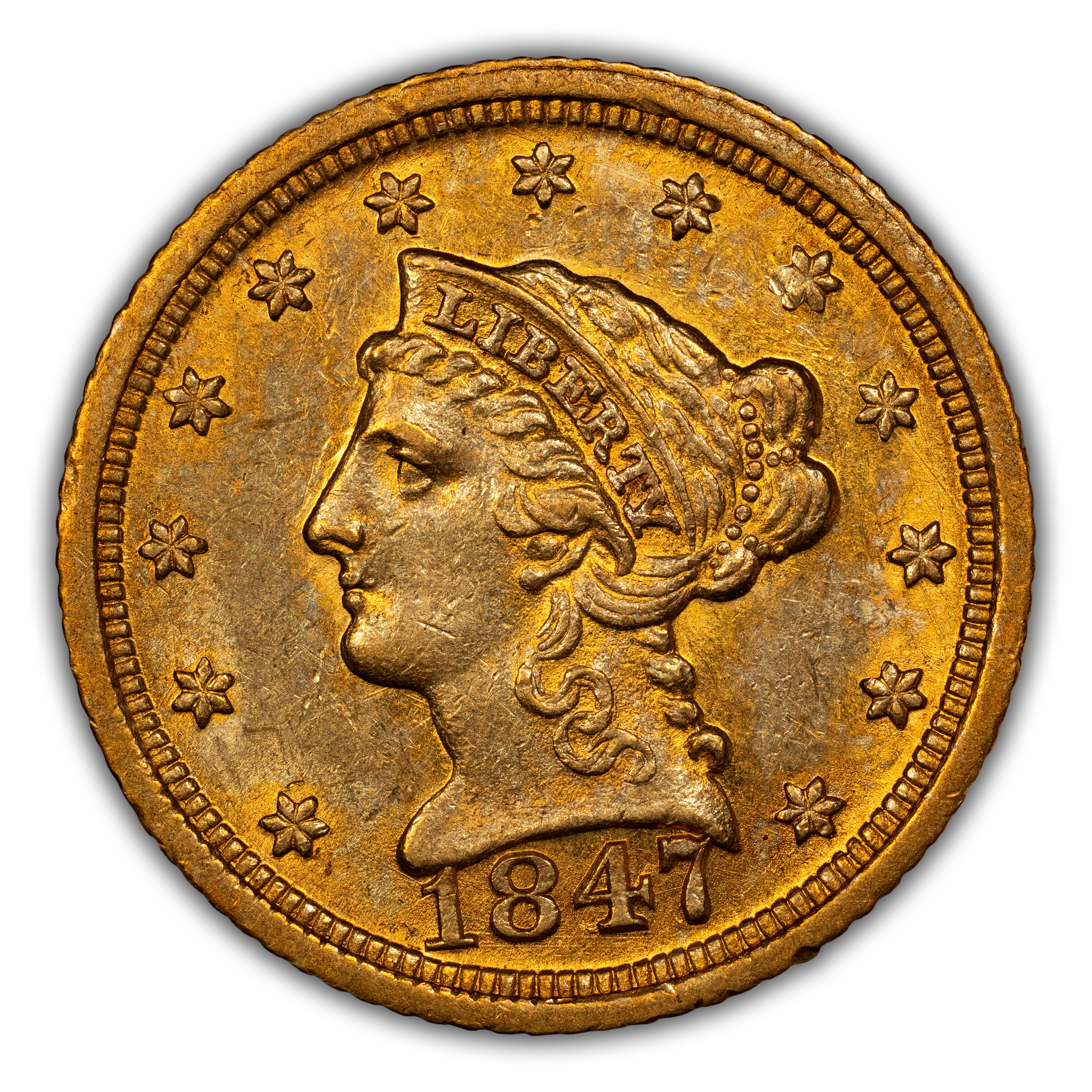 1847-D $2 1/2 MS