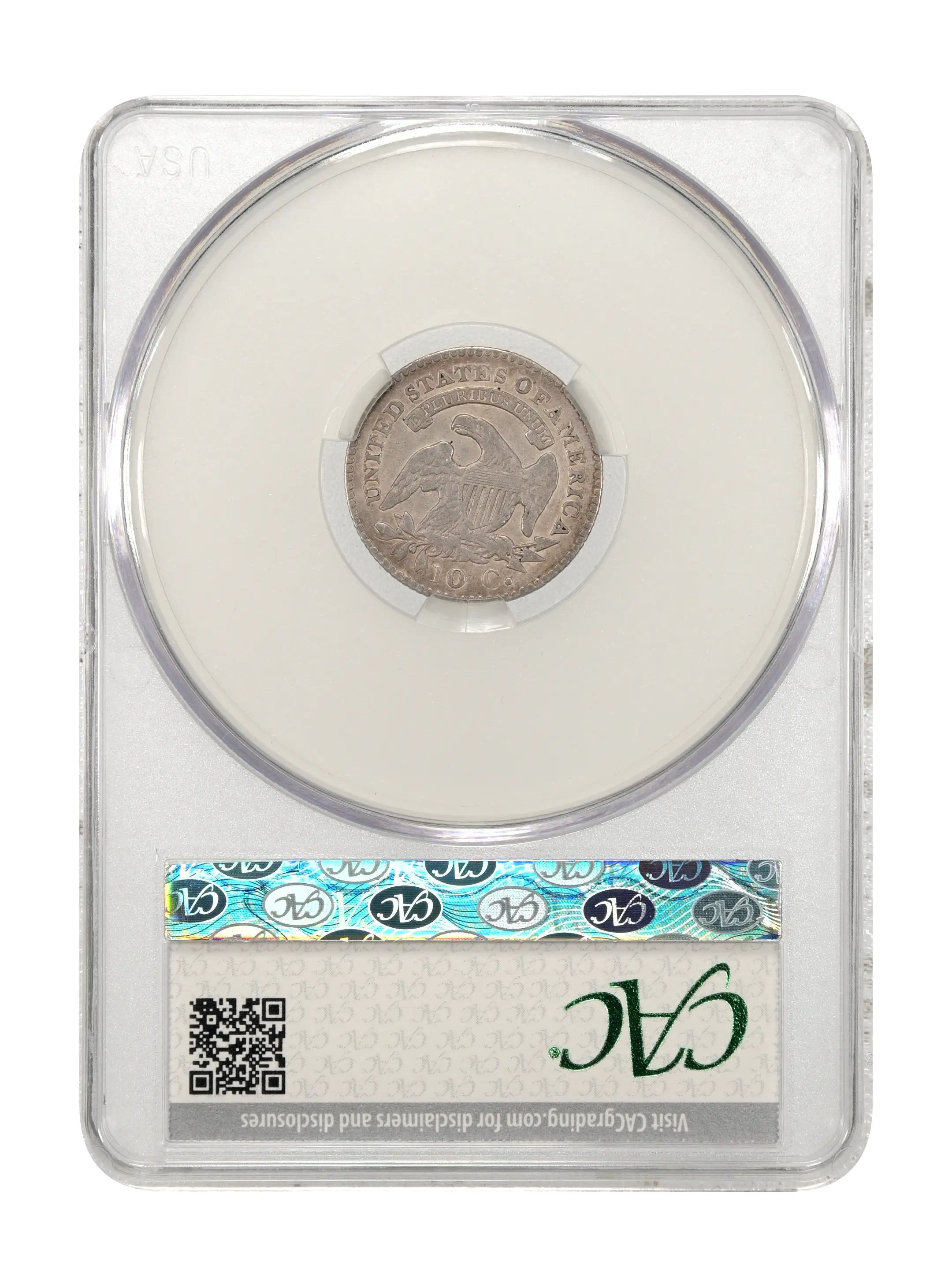 1824/2 10c Flat Top 1, JR-1 MS thumbnail 20