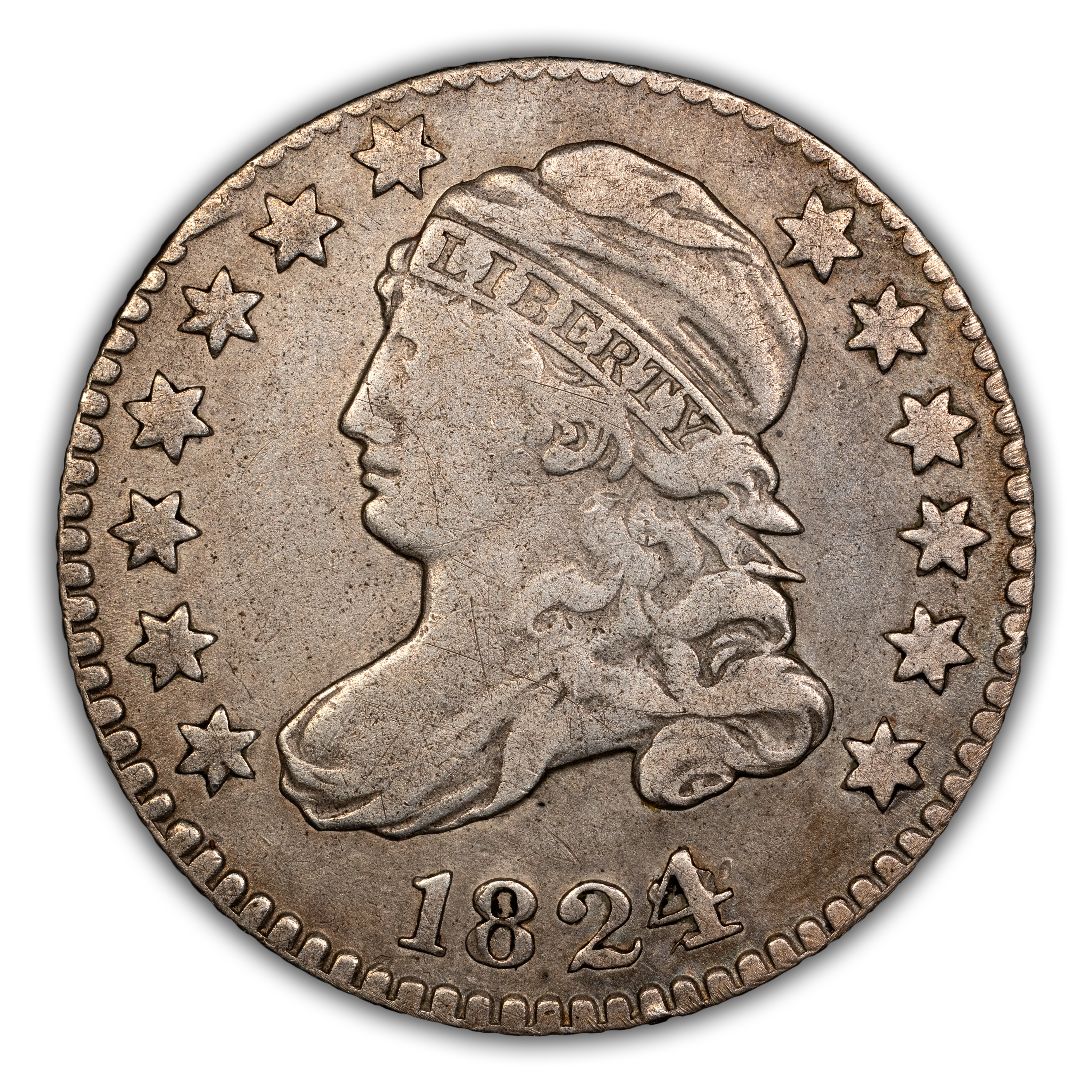 1824/2 10c Flat Top 1, JR-1 MS thumbnail 2