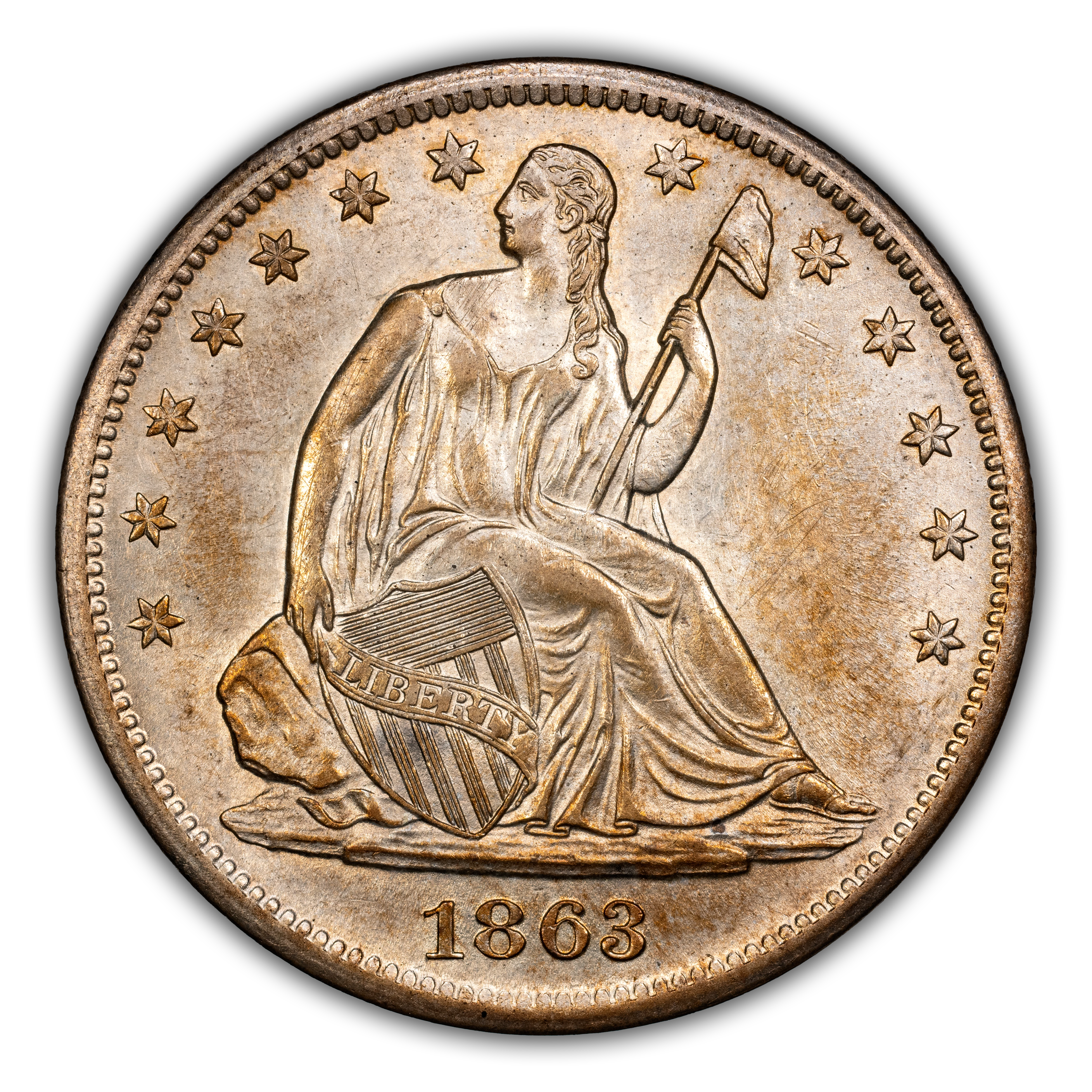 1863-S 50c MS