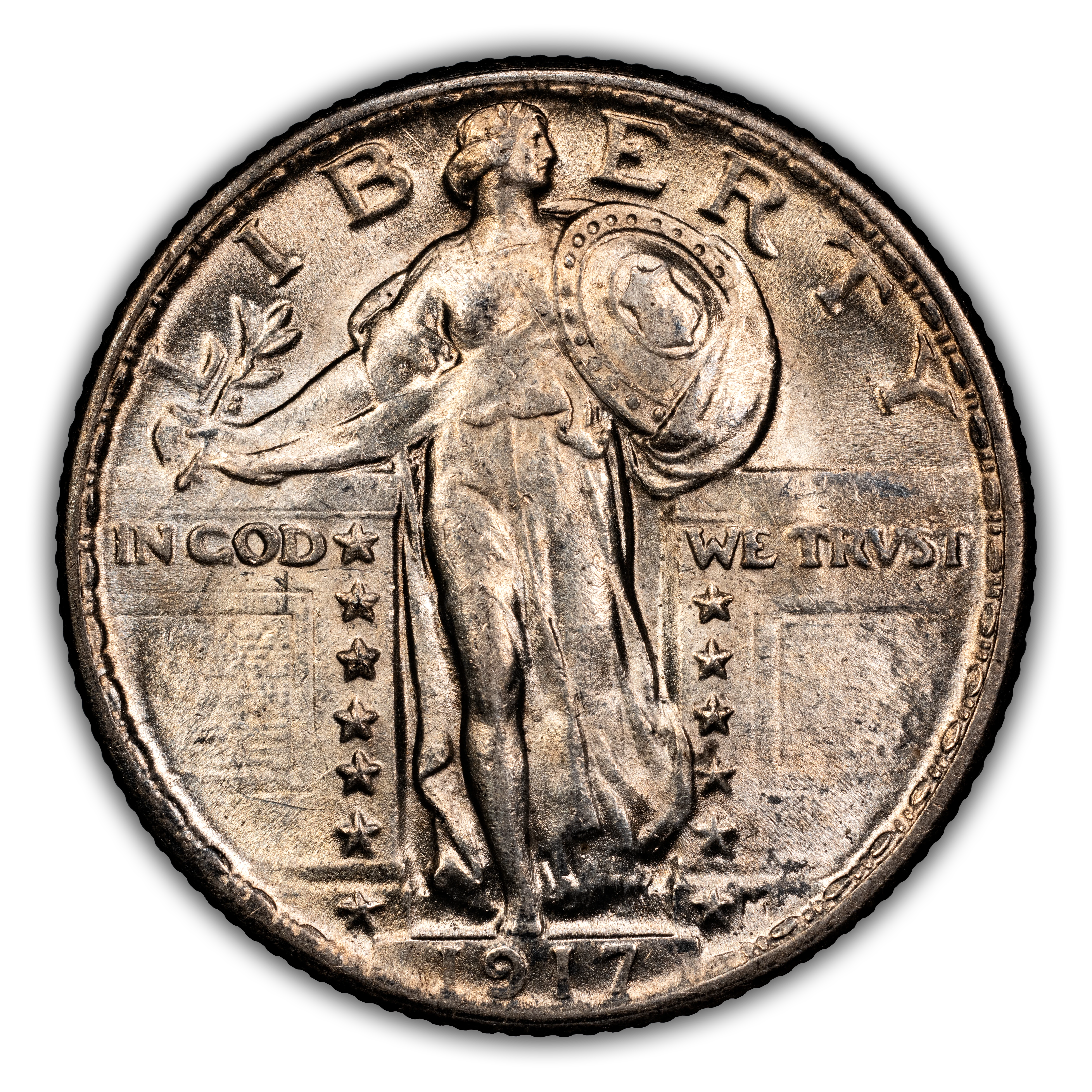 1917 25c Type 2 MS FH thumbnail 4