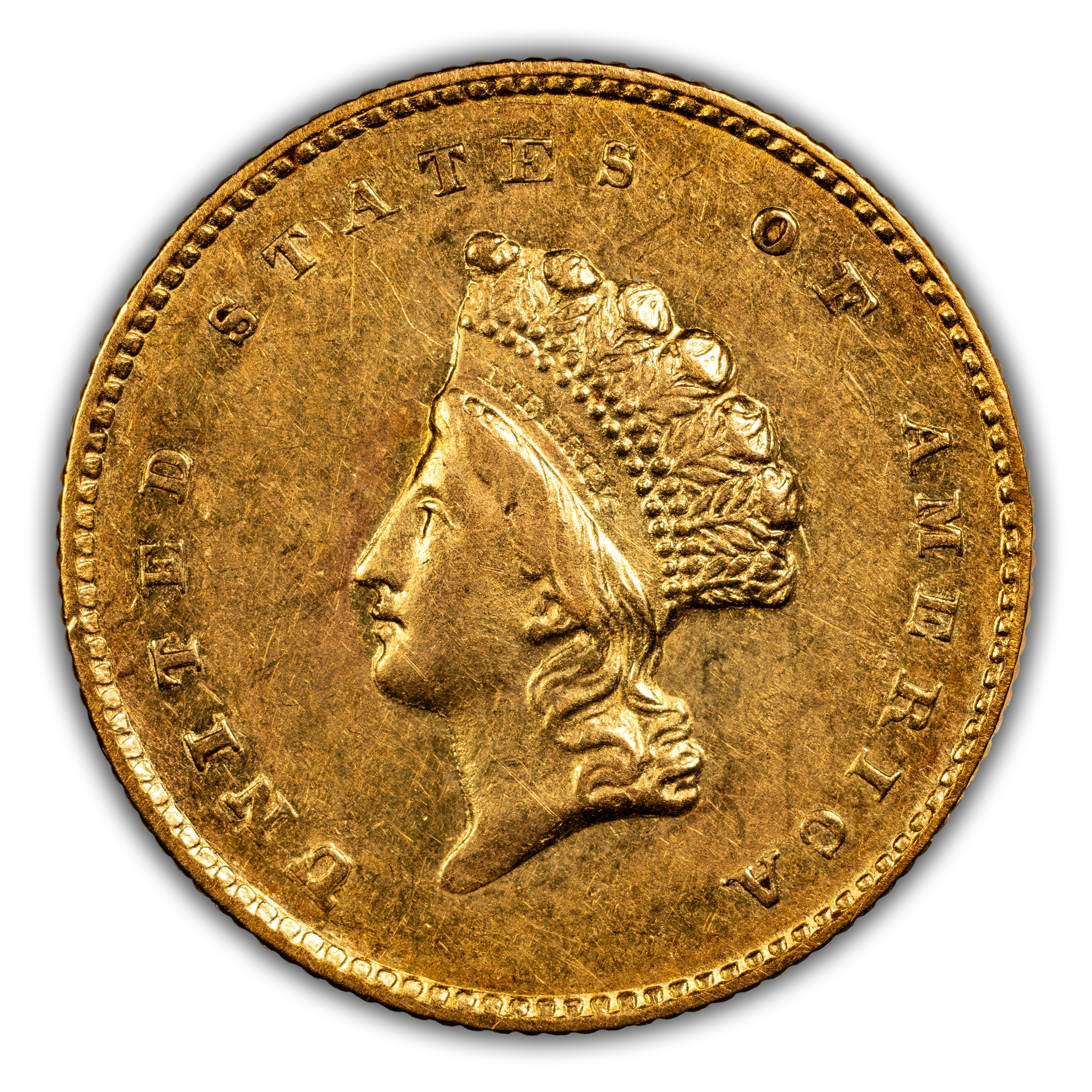 1855-O G$1 Type 2 MS